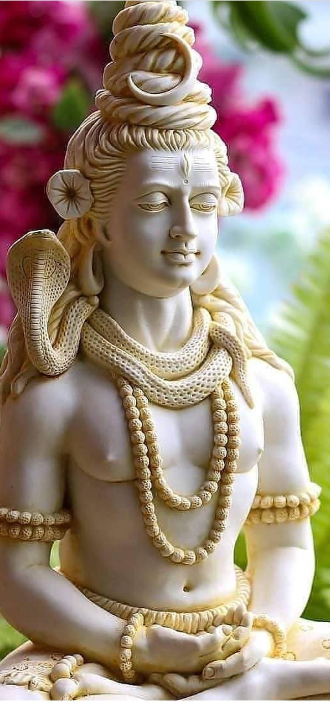 Bholenath HD White Gold Figurine Snake