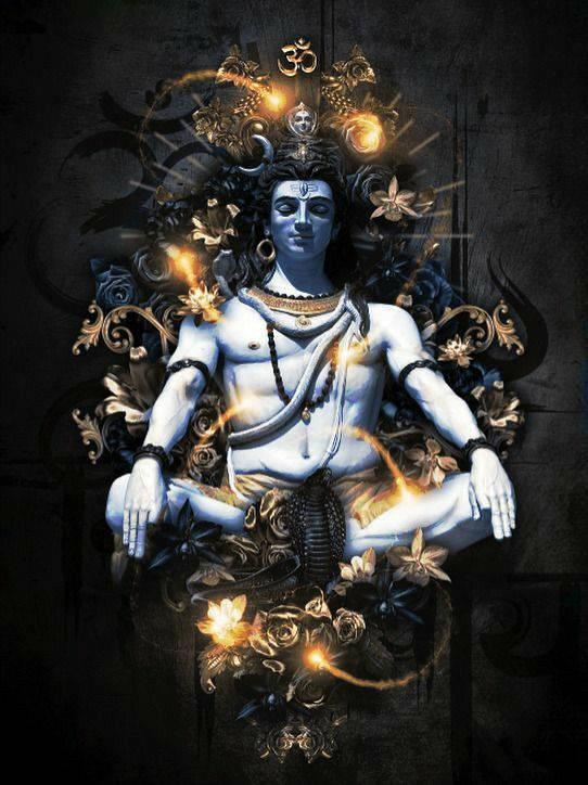 Bholenath Shiva Statue Glittering 3D — 542x724 wallpaper