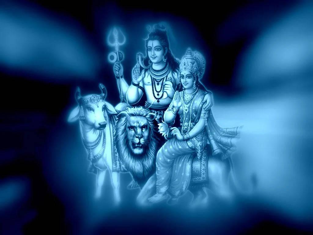 Bholenath Shiva With Family 3D — 1024x768 wallpaper