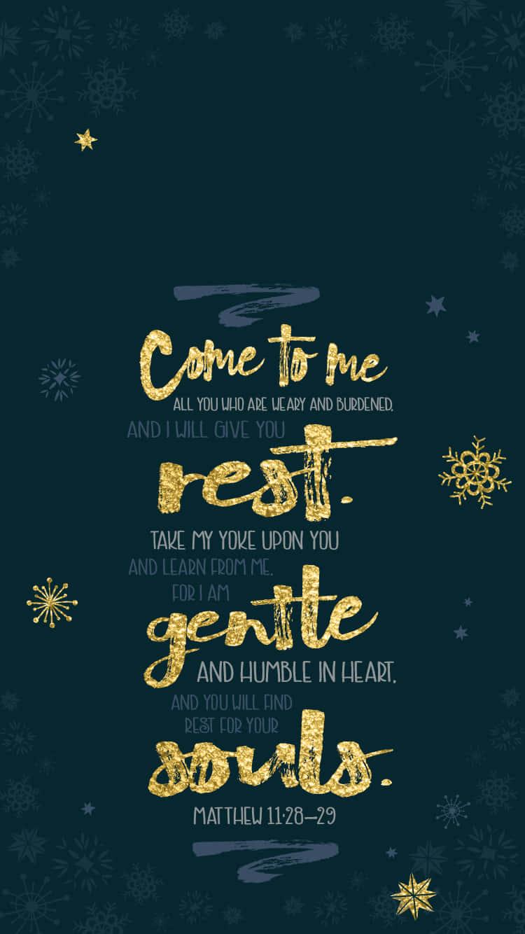 Bible Verse Phone Black And Gold — 750x1334 wallpaper