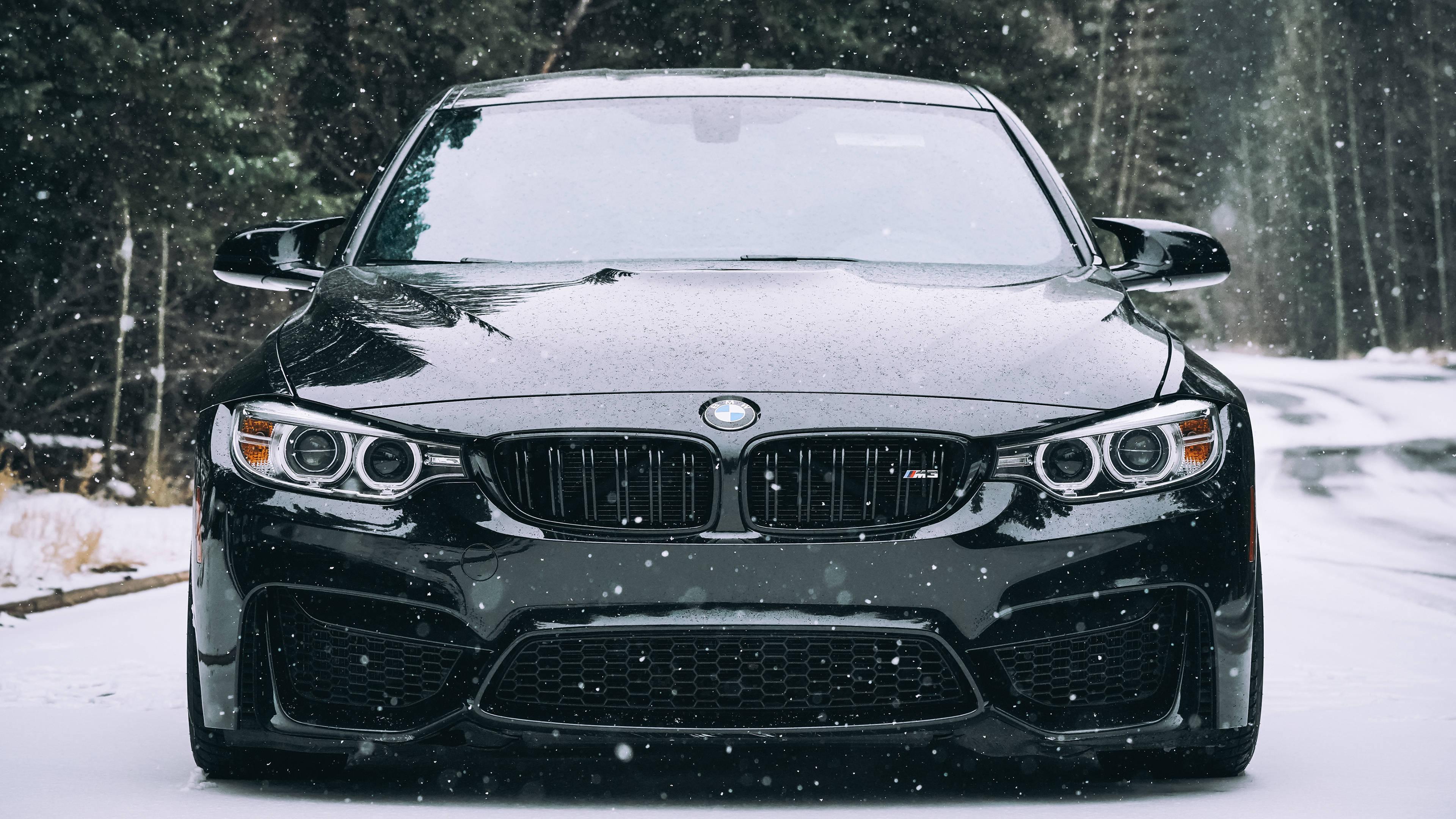 Black 4K BMW — 3840x2160 wallpaper