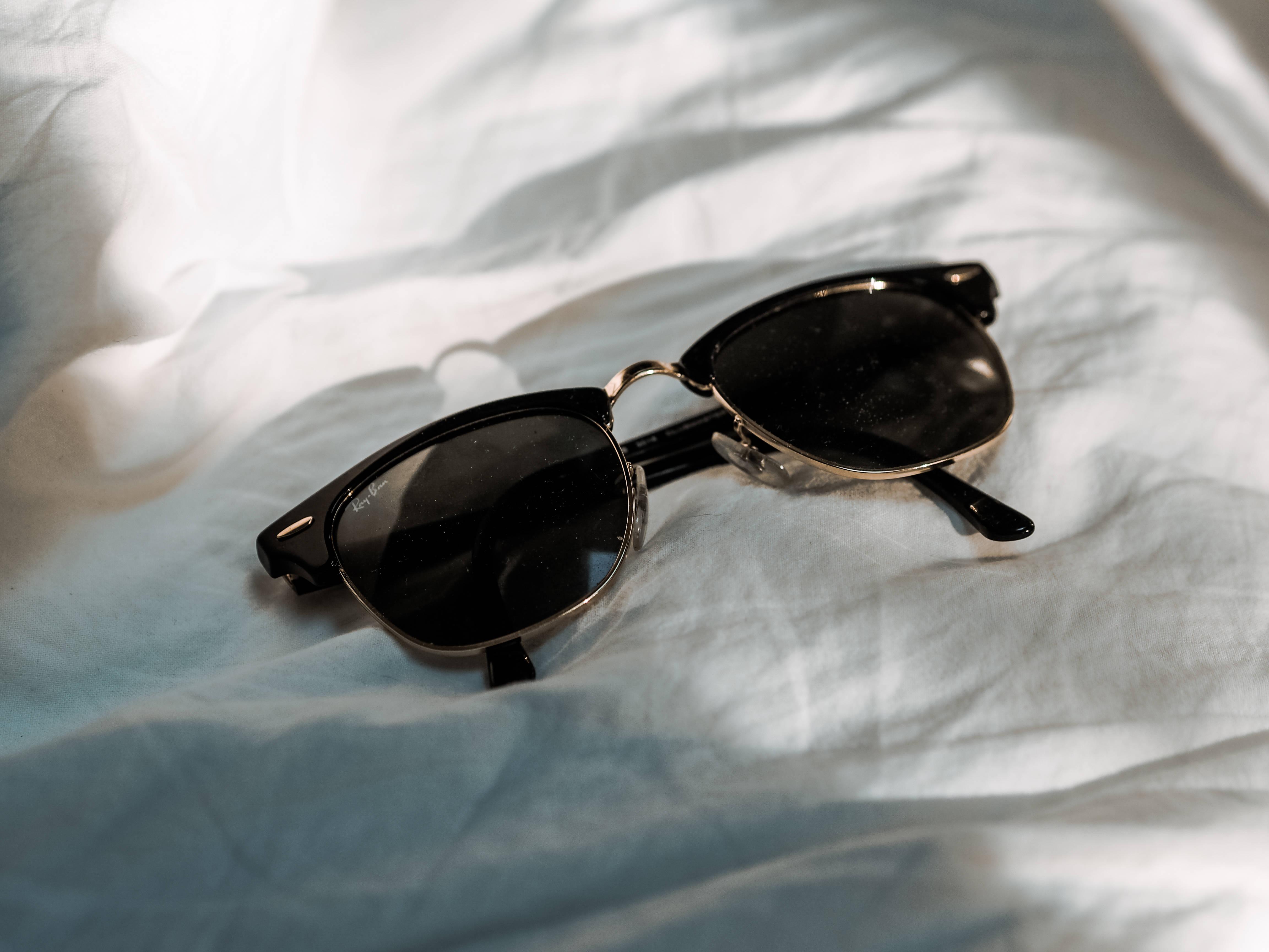 Black Aesthetic Ray-Ban Sunglasses — 4608x3456 wallpaper