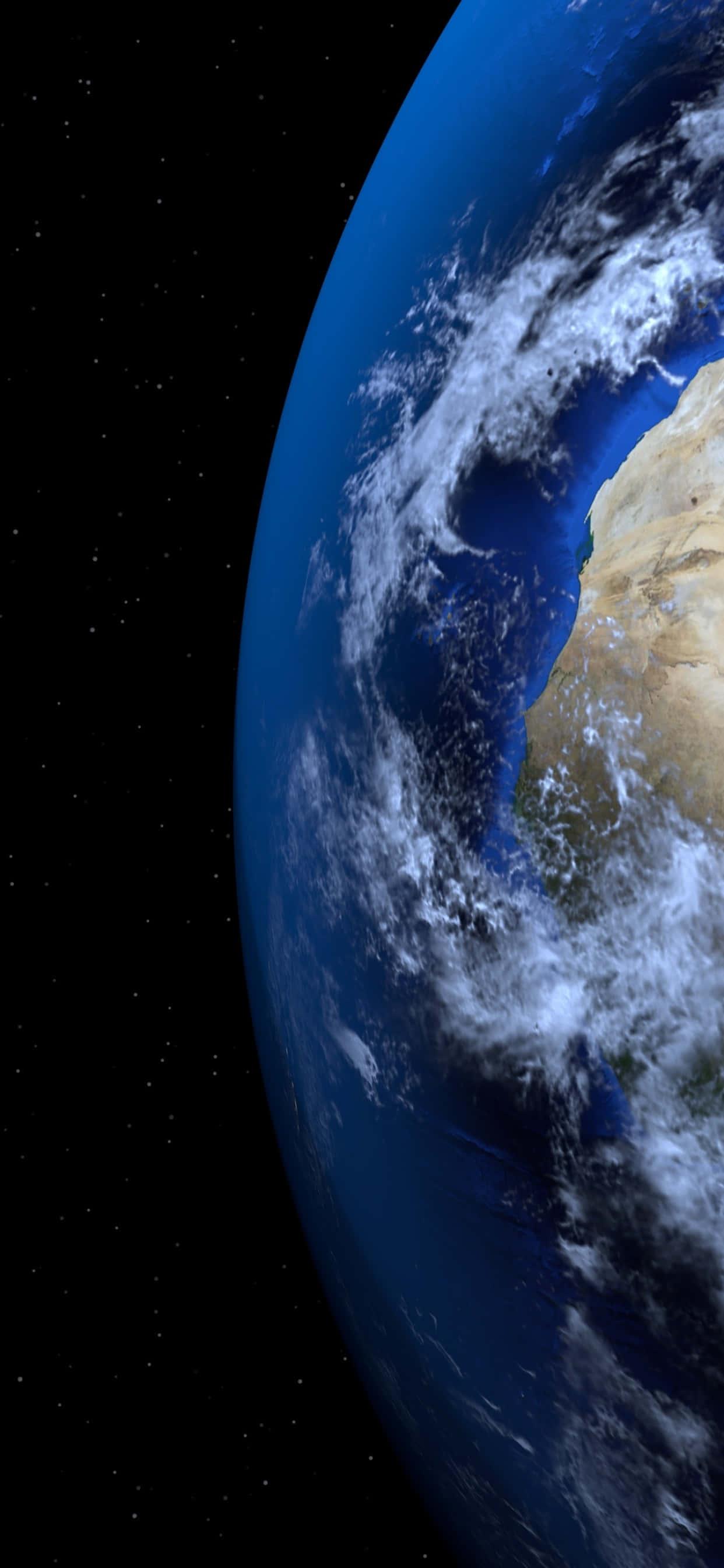 Black And Blue Aesthetic Planet Earth Background — 1242x2688 wallpaper