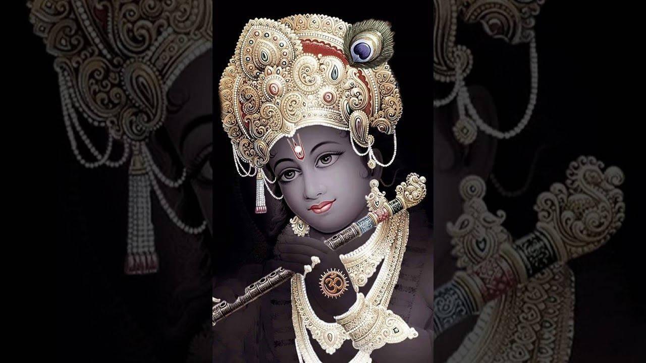 Black And Gold Krishna