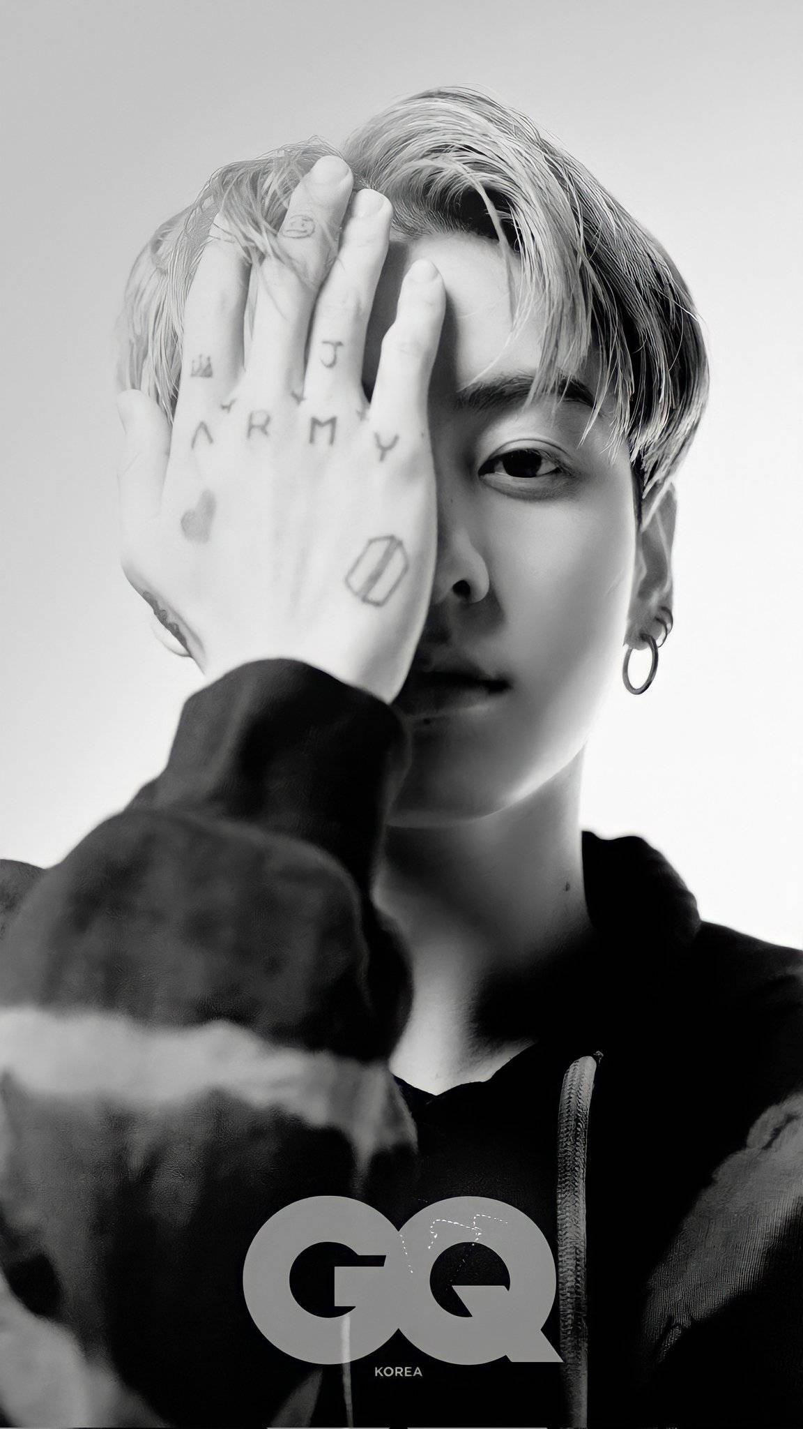 Black And White BTS JK Photoshoot — 1152x2048 wallpaper