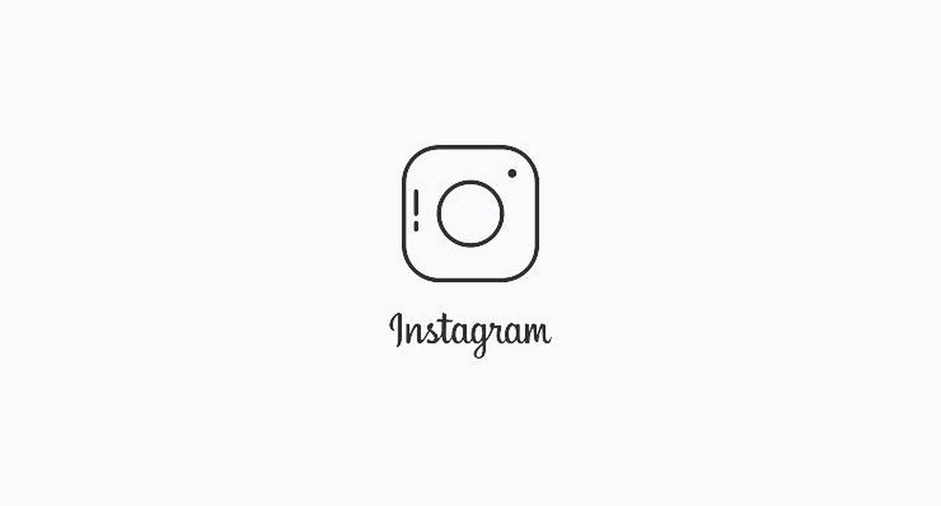 Black And White Instagram Logo — 1917x1031 wallpaper