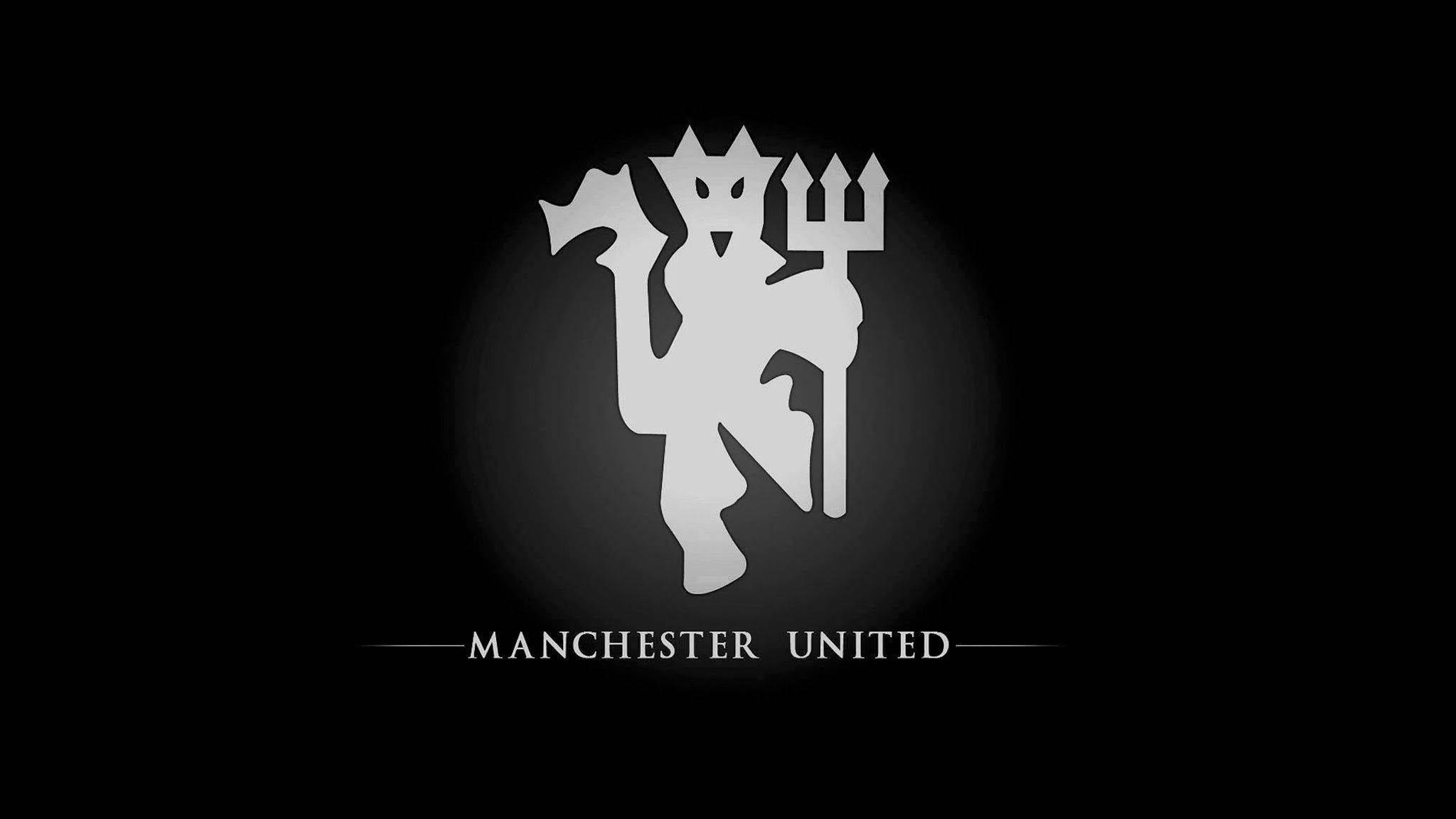 Black And White Manchester United — 2048x1152 wallpaper