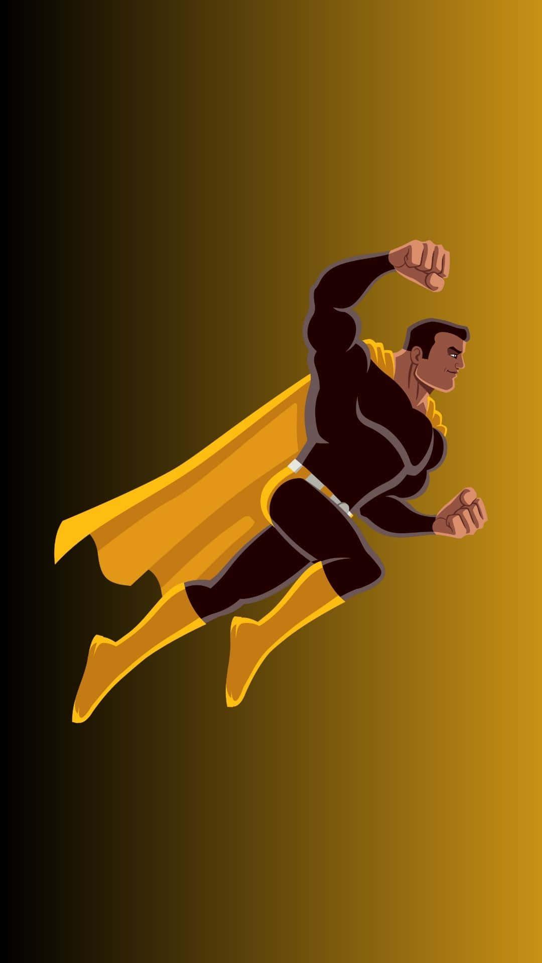 Black And Yellow Superhero Background — 1080x1920 wallpaper