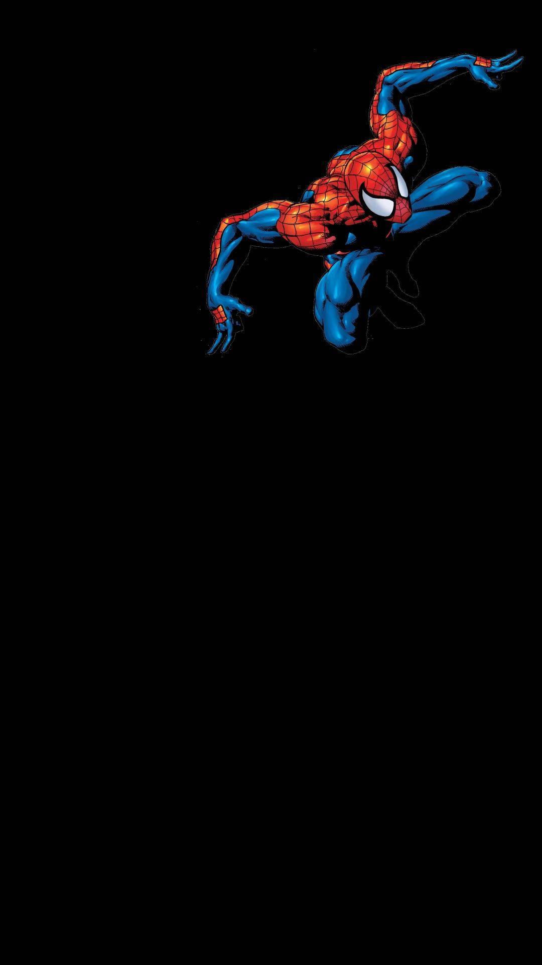 Black Background Spider Man Iphone — 1080x1920 wallpaper