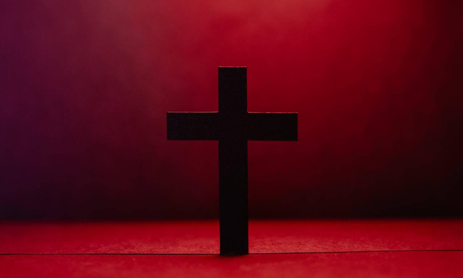 Black Christian Cross — 1500x900 wallpaper