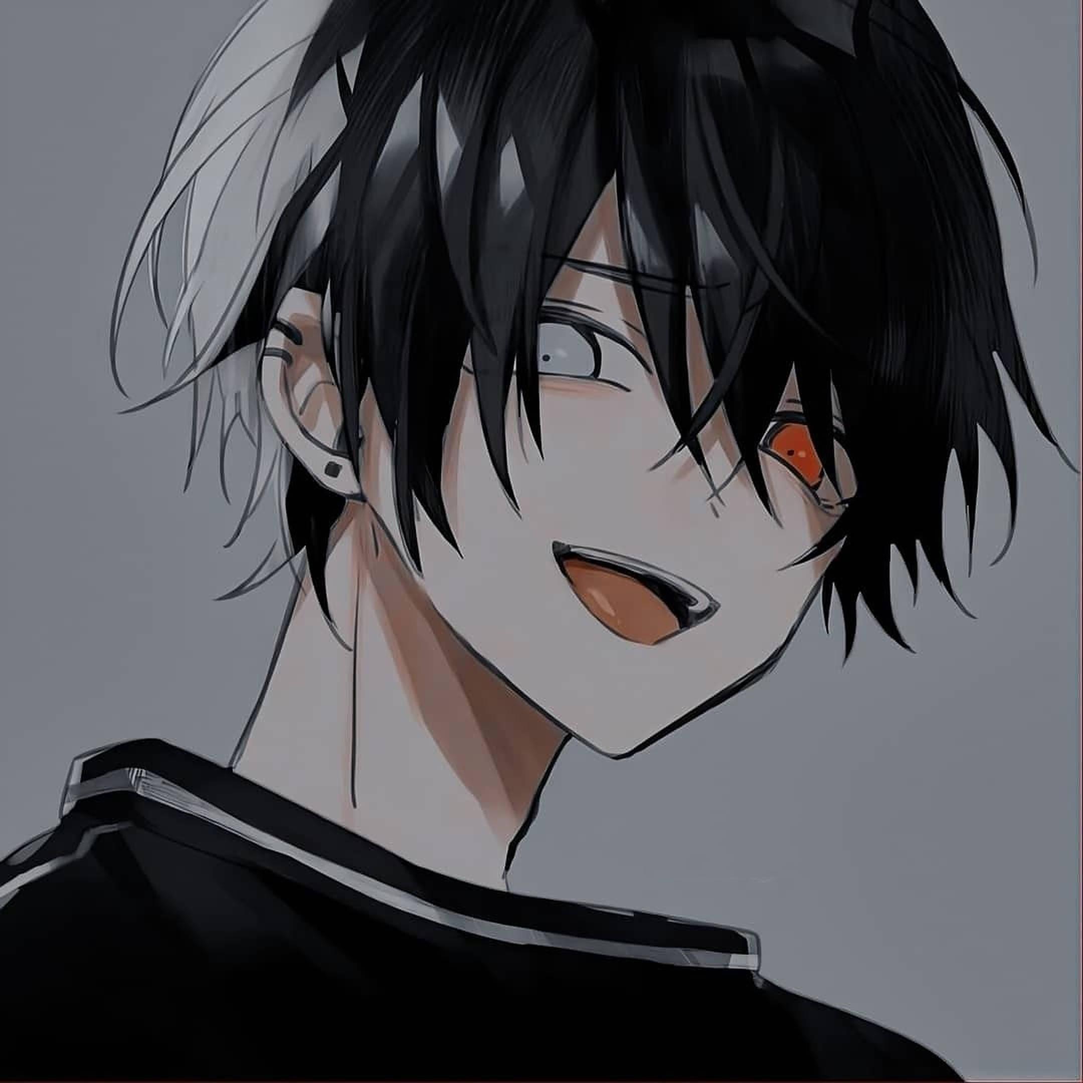 Black Haired Guy Anime PFP — 2160x2160 wallpaper