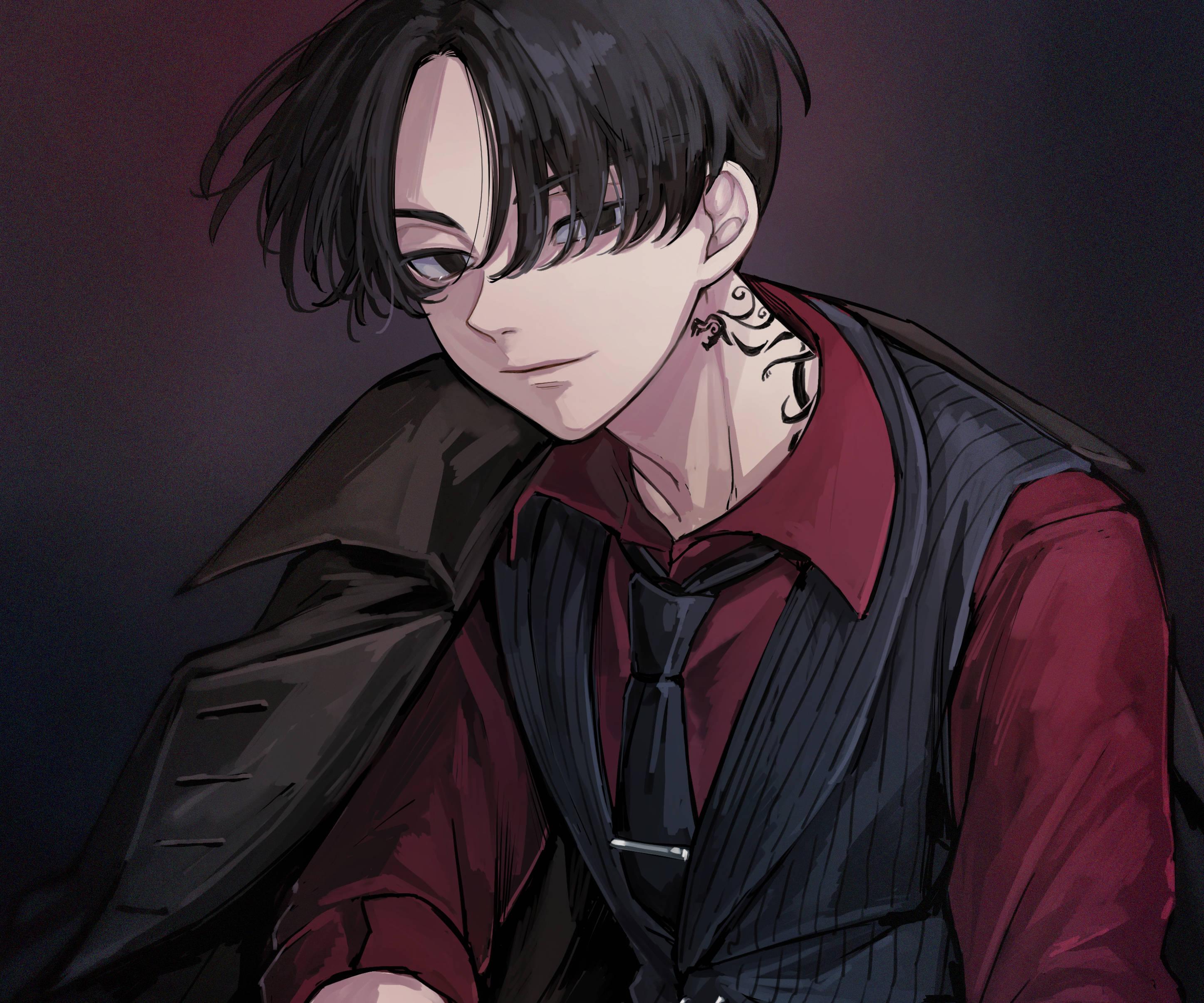Black-Haired Mikey Tokyo Revengers — 2894x2412 wallpaper