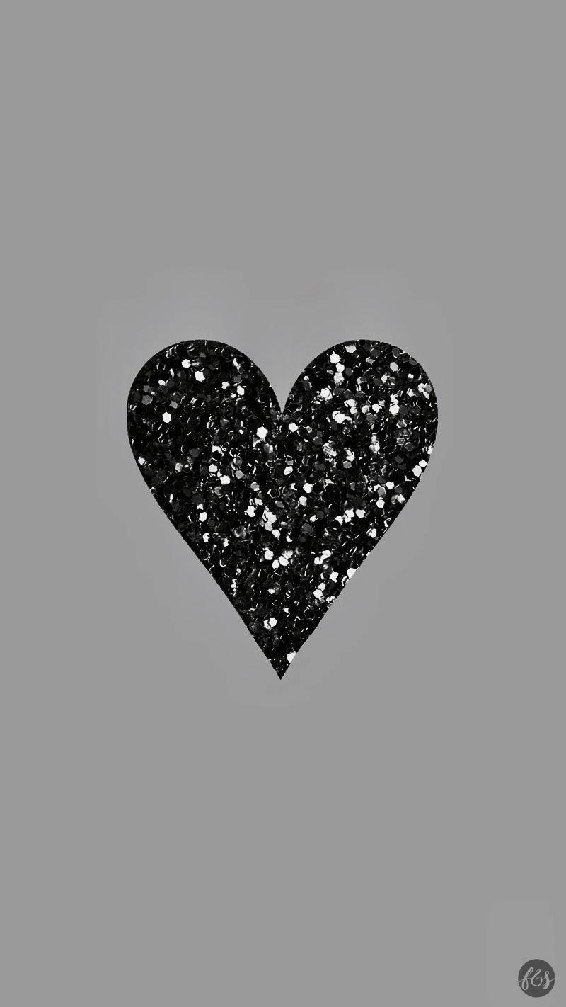 Black Heart Instagram Profile — 800x1422 wallpaper
