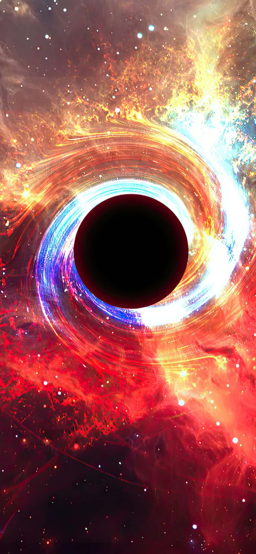 Black Hole background — 828x1792 wallpaper