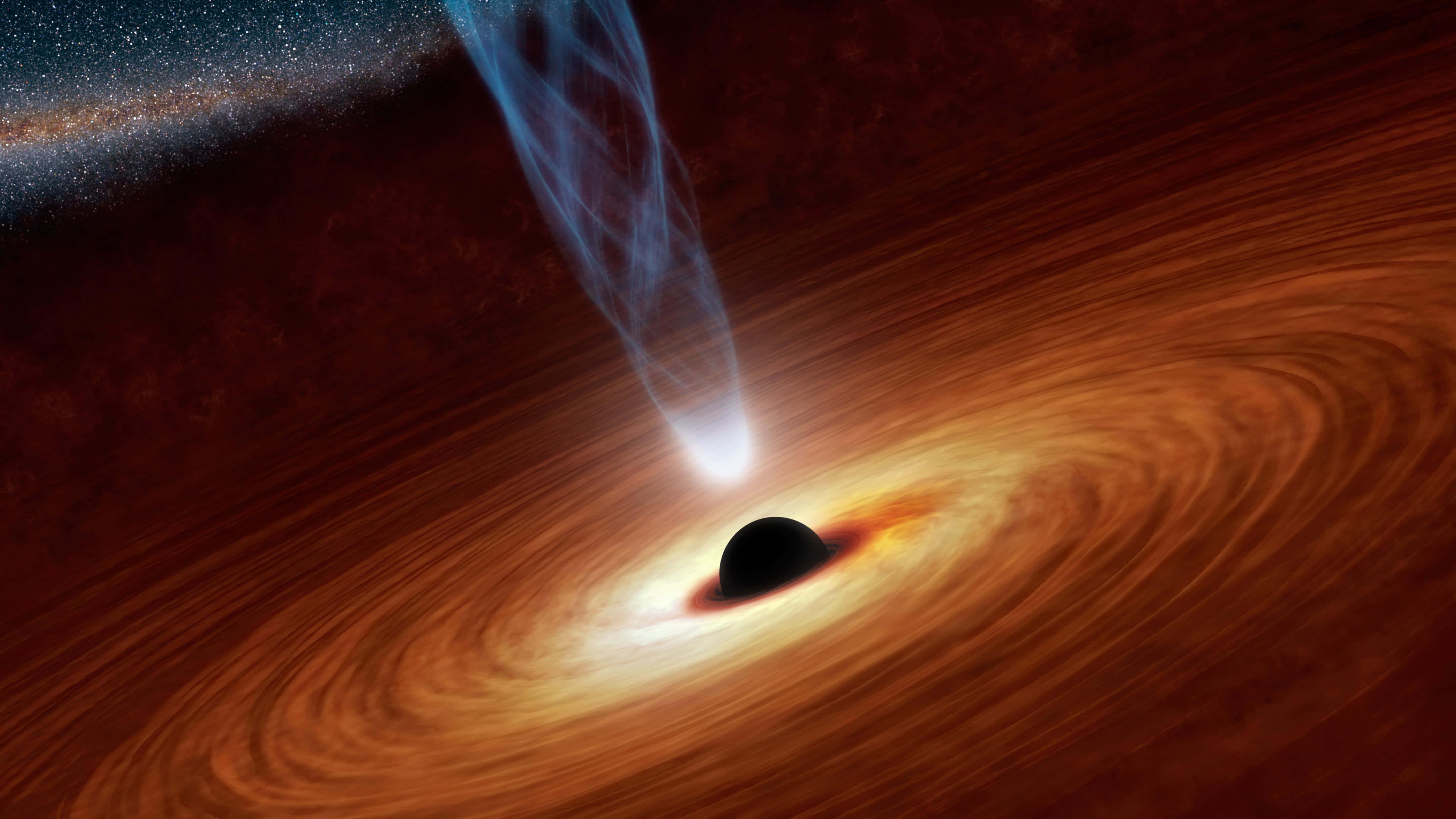 Black Hole background — 4400x2475 wallpaper