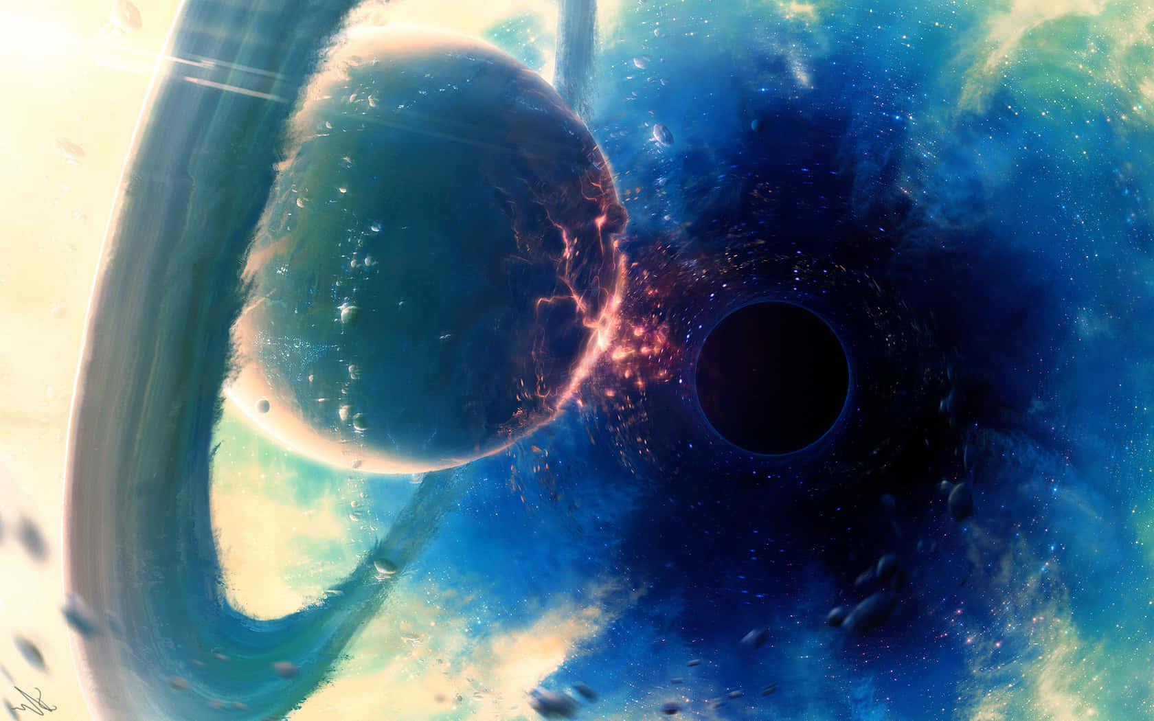 Black Hole background — 1680x1050 wallpaper