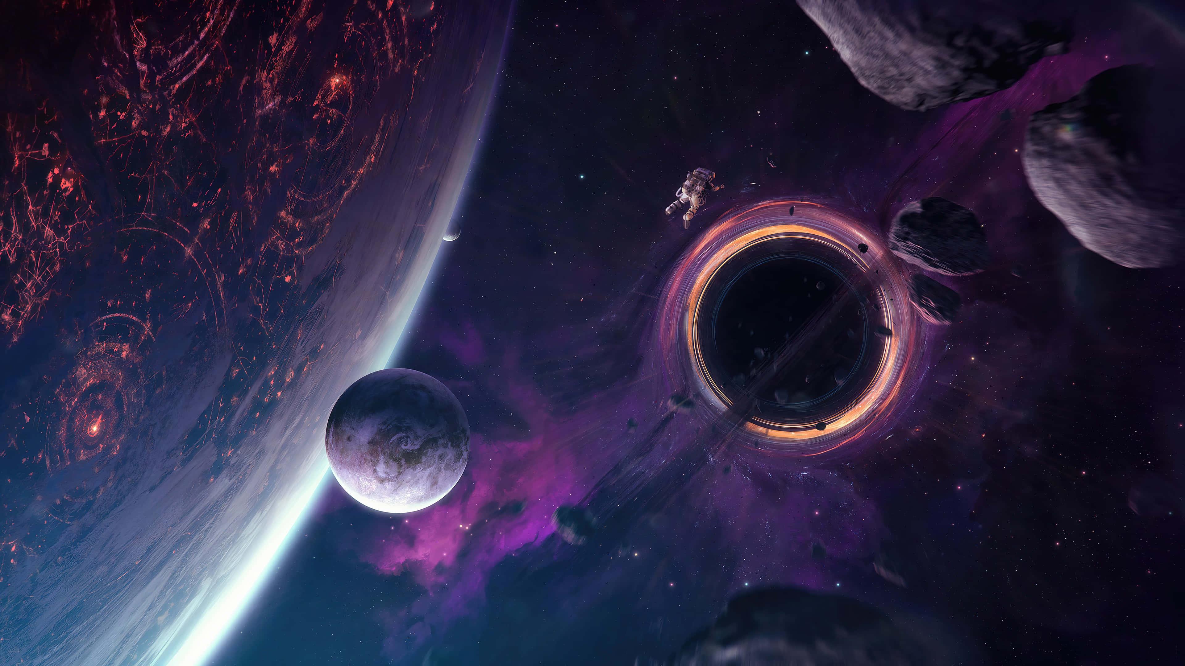 Black Hole background — 3840x2160 wallpaper