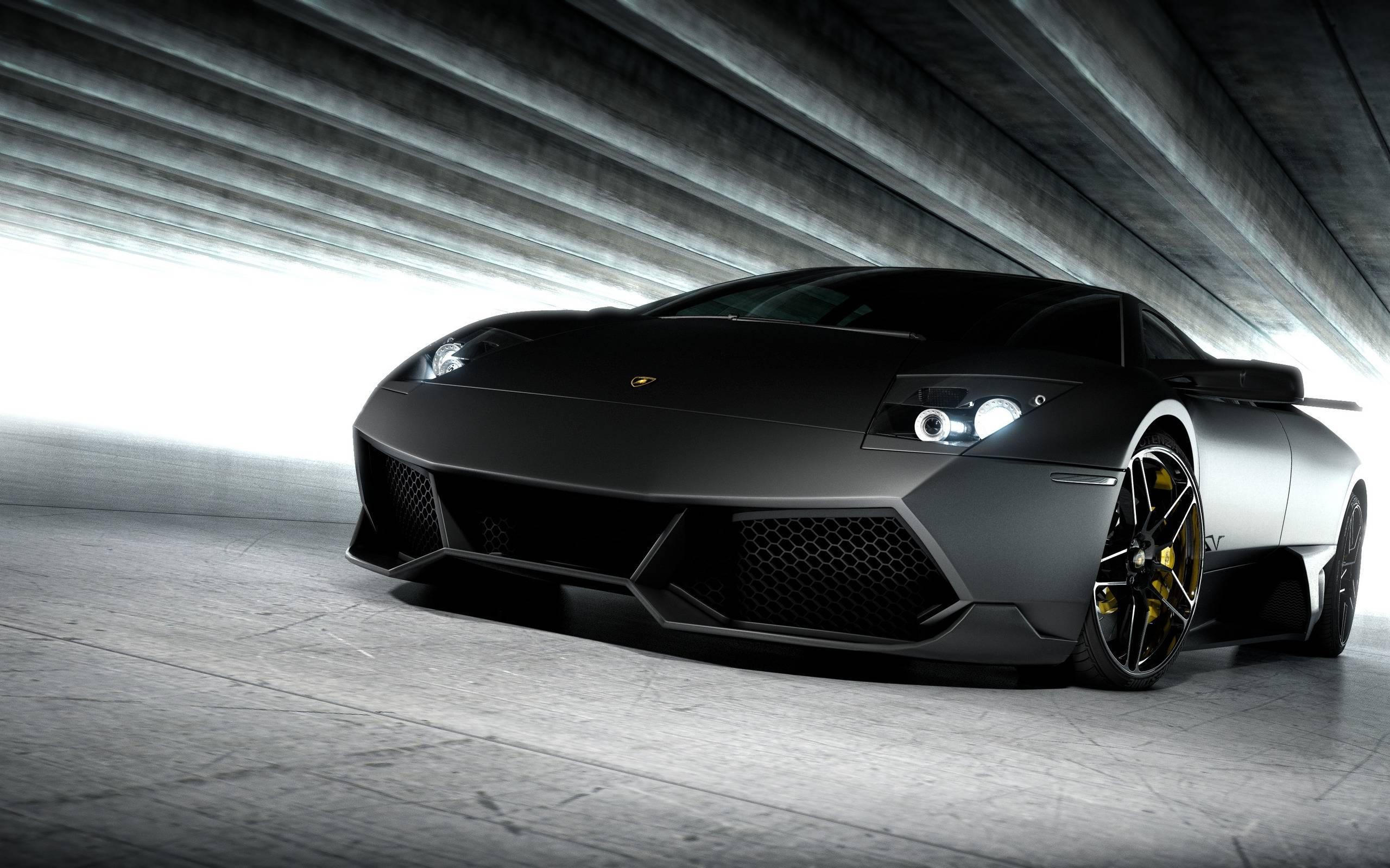 Black Lamborghini Murcielago - A Futuristic Supercar — 2560x1600 wallpaper
