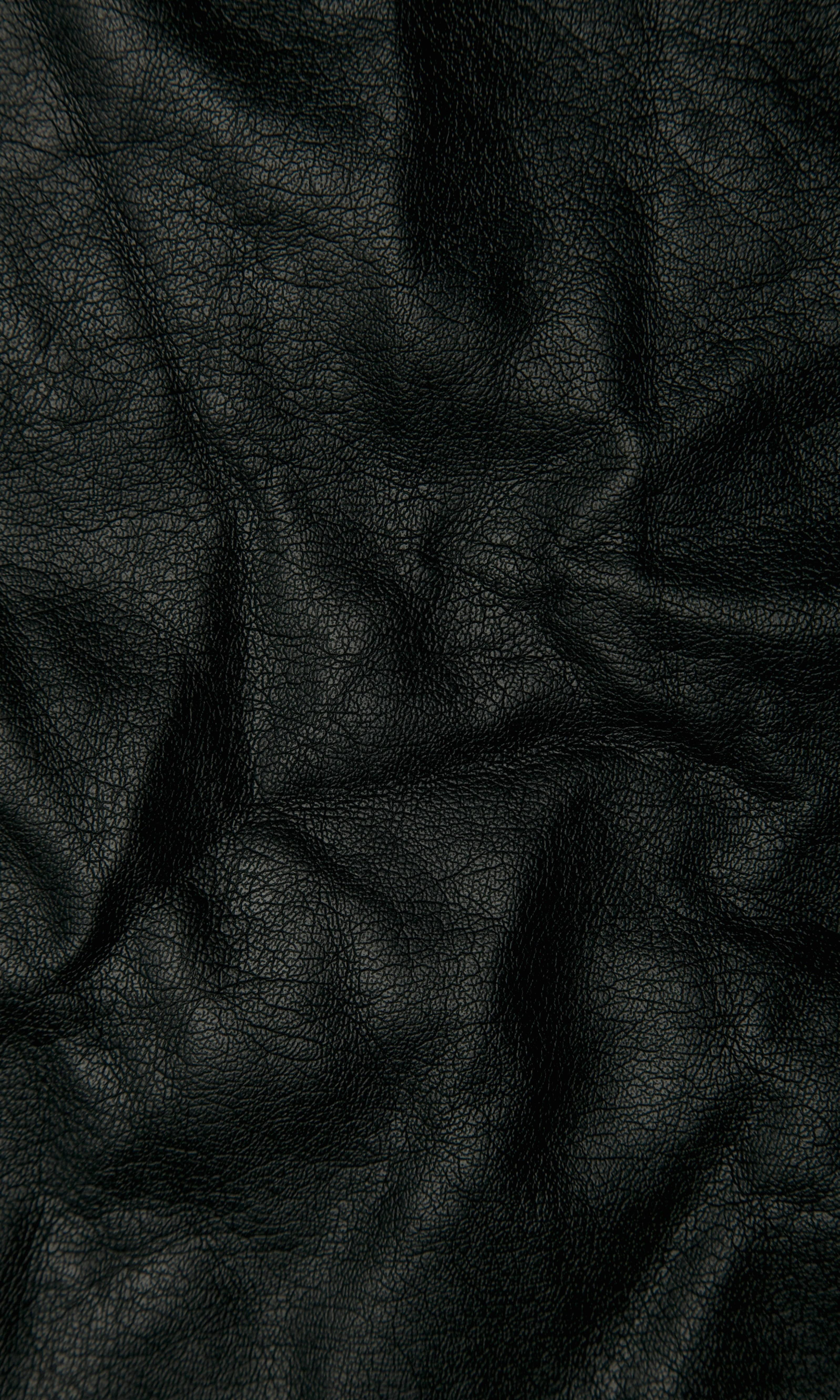 Black Leather 8K Phone — 3196x5326 wallpaper