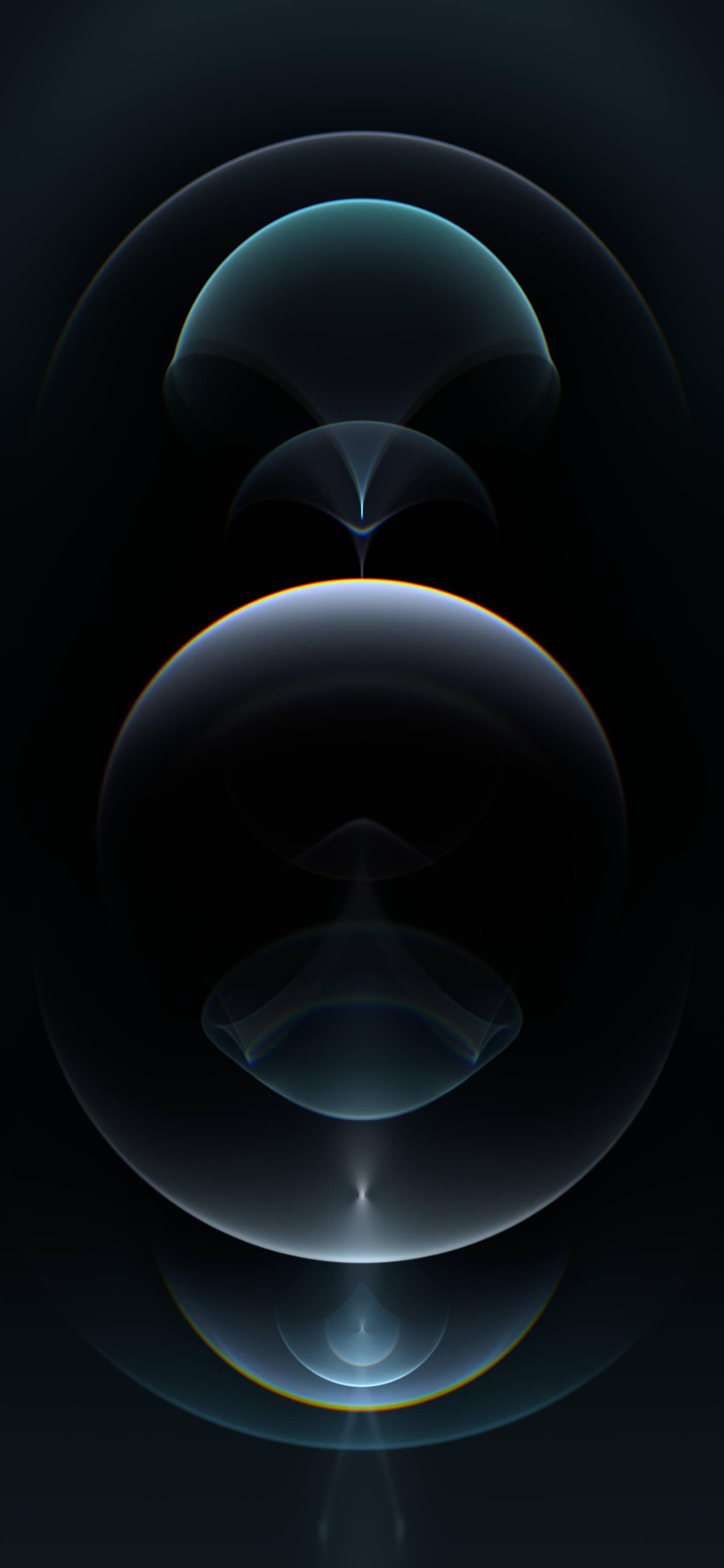 Black Lens Flares Ios 16 — 1404x3040 wallpaper