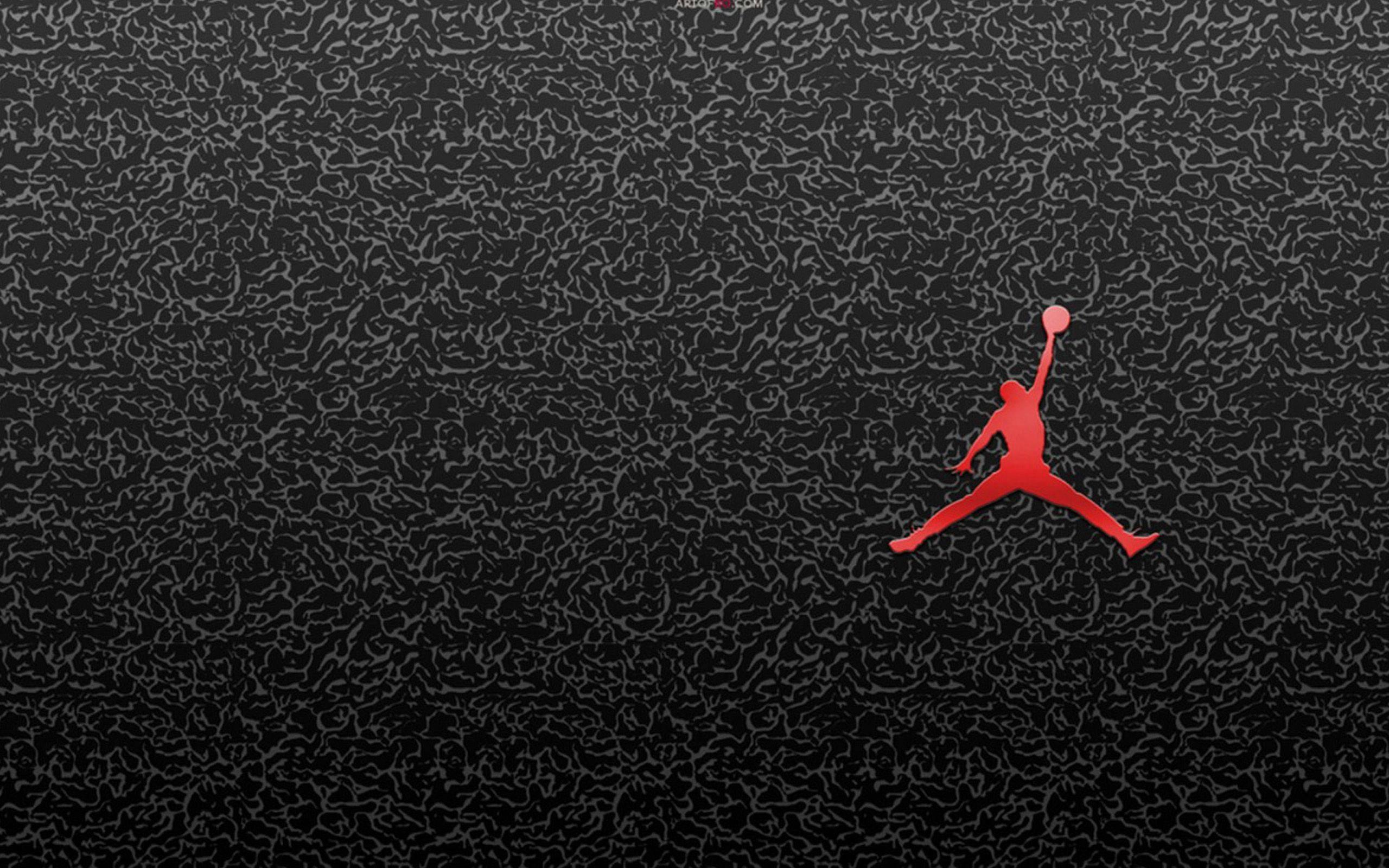 Black Metallic Air Jordan — 2560x1600 wallpaper