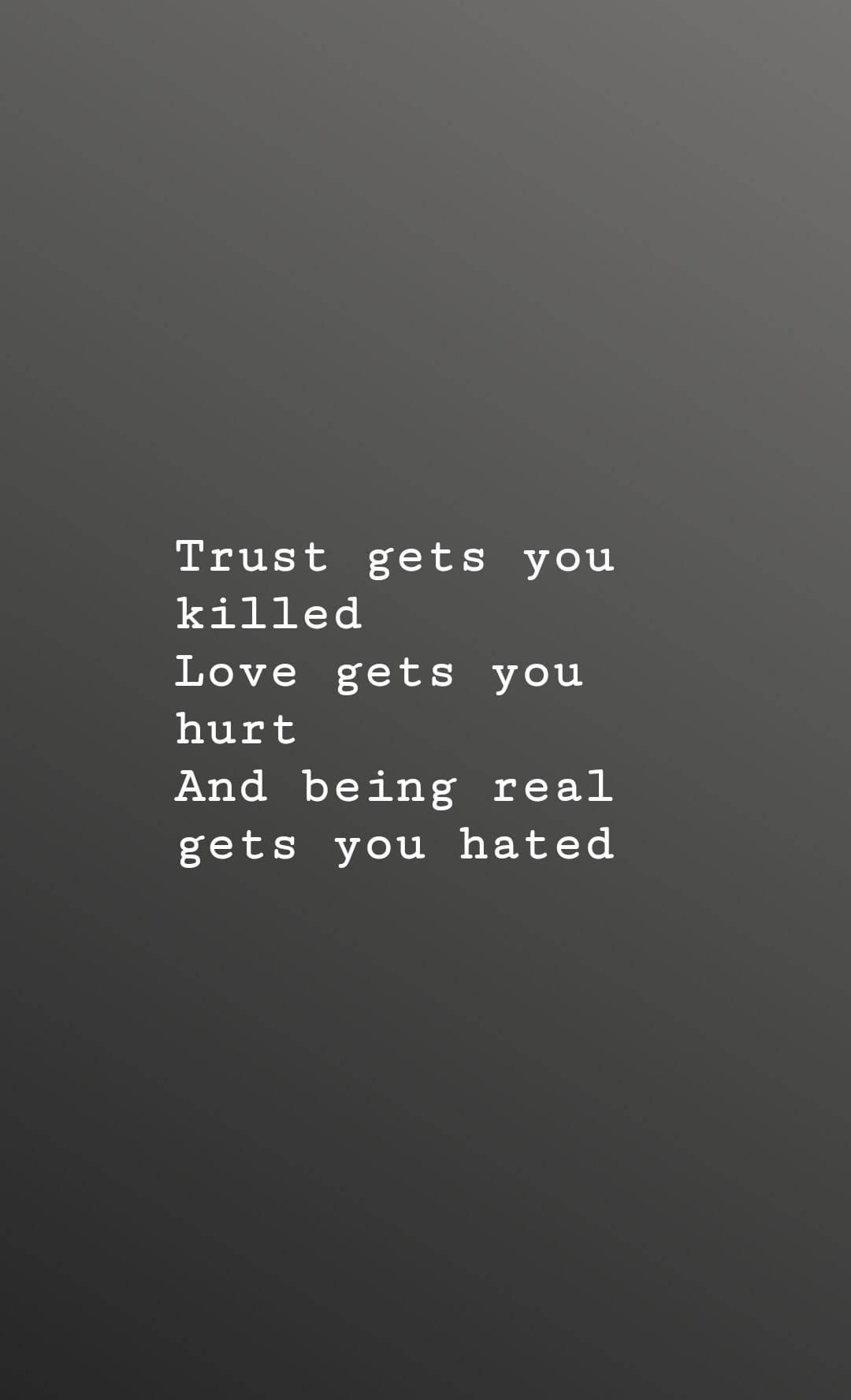 Black Motivation Trust And Love — 1080x1776 wallpaper