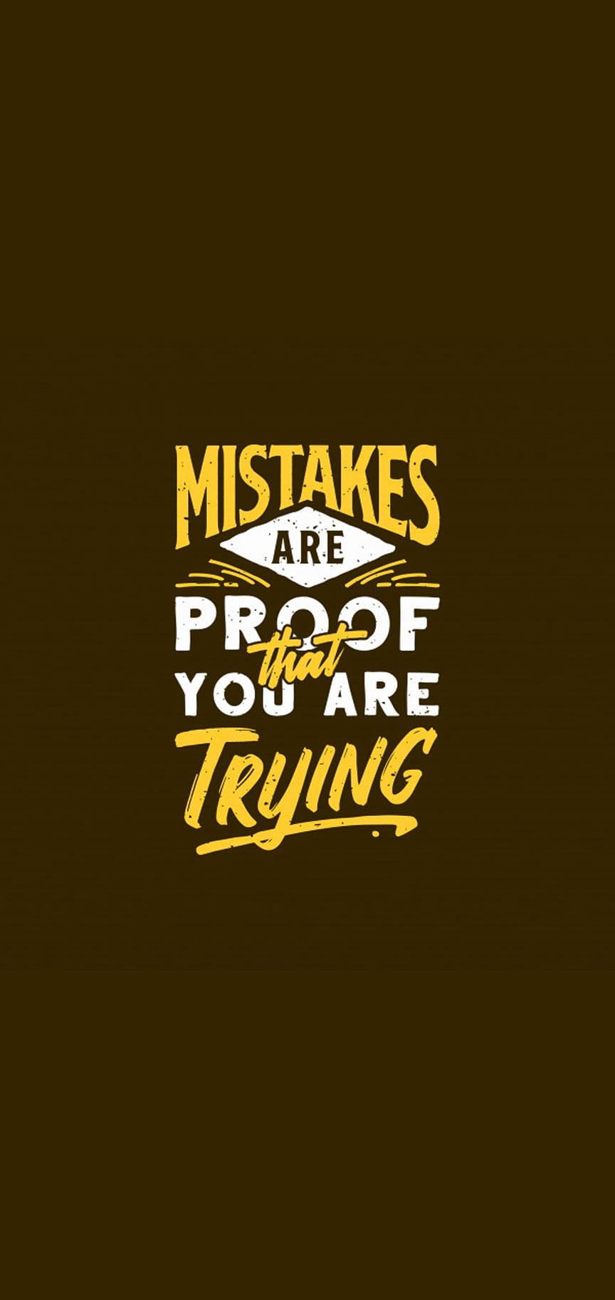 Black Motivation Trying Quote — 864x1824 wallpaper