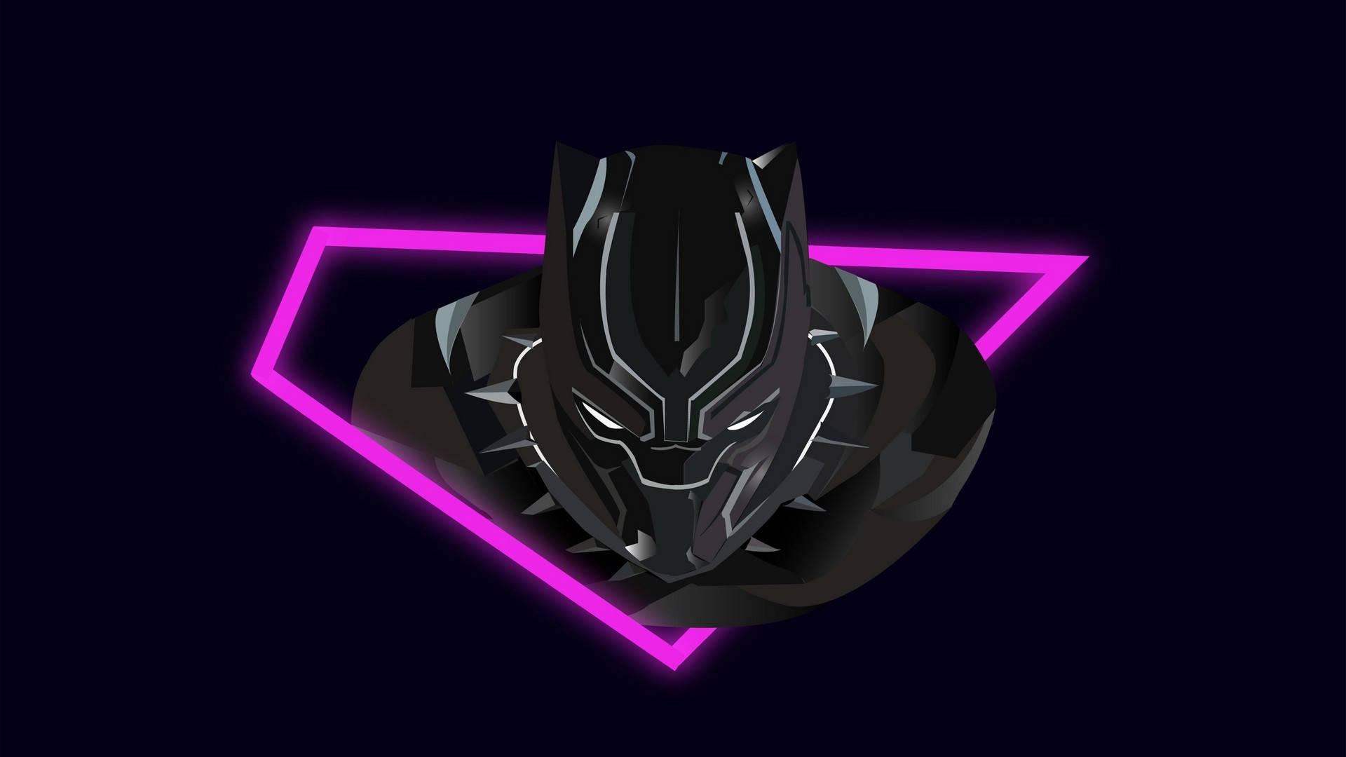 Black Panther Minimalistic Design — 1920x1080 wallpaper