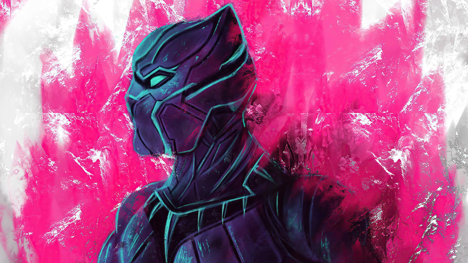 Black Panther Pink Fanart — 1920x1080 wallpaper
