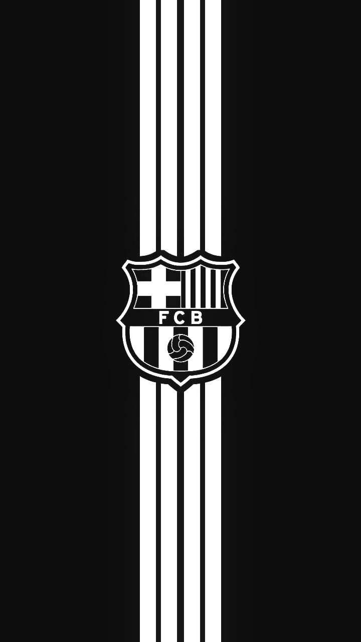 Black White Stripes Barcelona FC — 720x1280 wallpaper