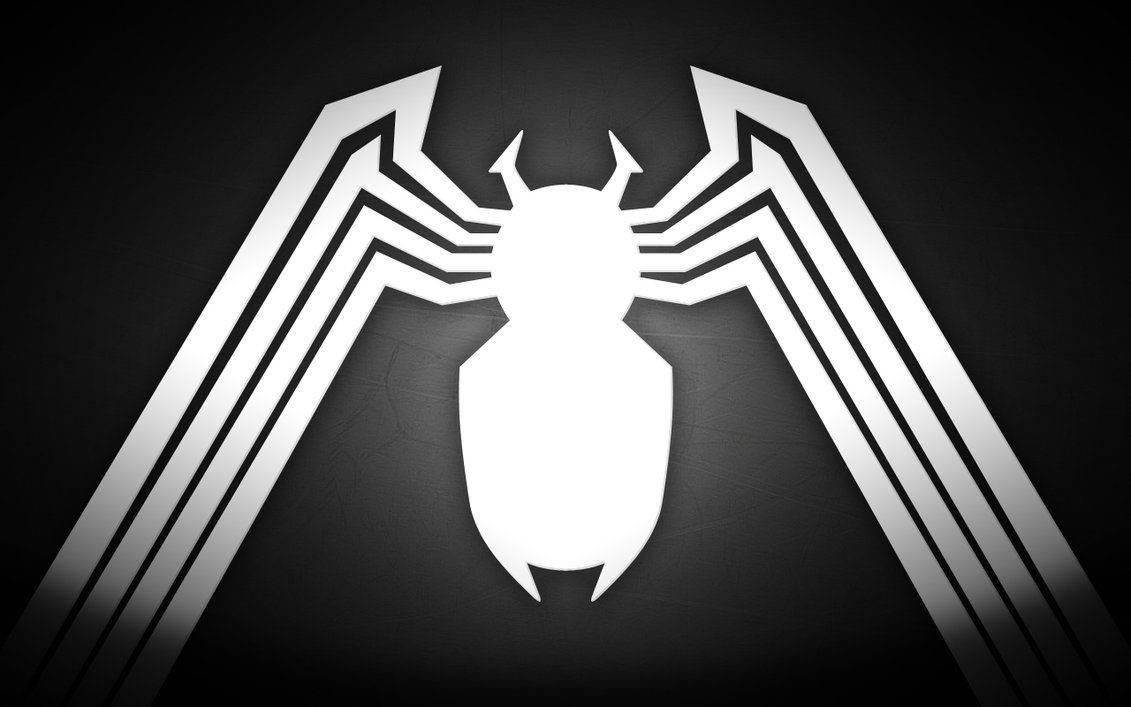 Black White Venom Symbol — 1131x707 wallpaper
