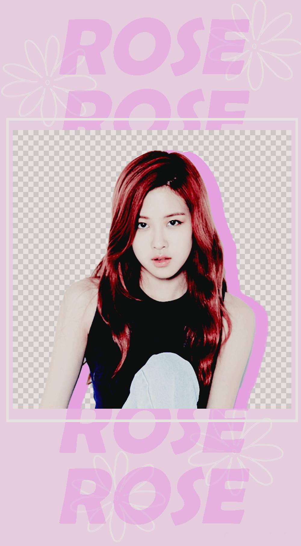 Blackpink Cute Cutout Sticker Of Rose — 1000x1813 wallpaper
