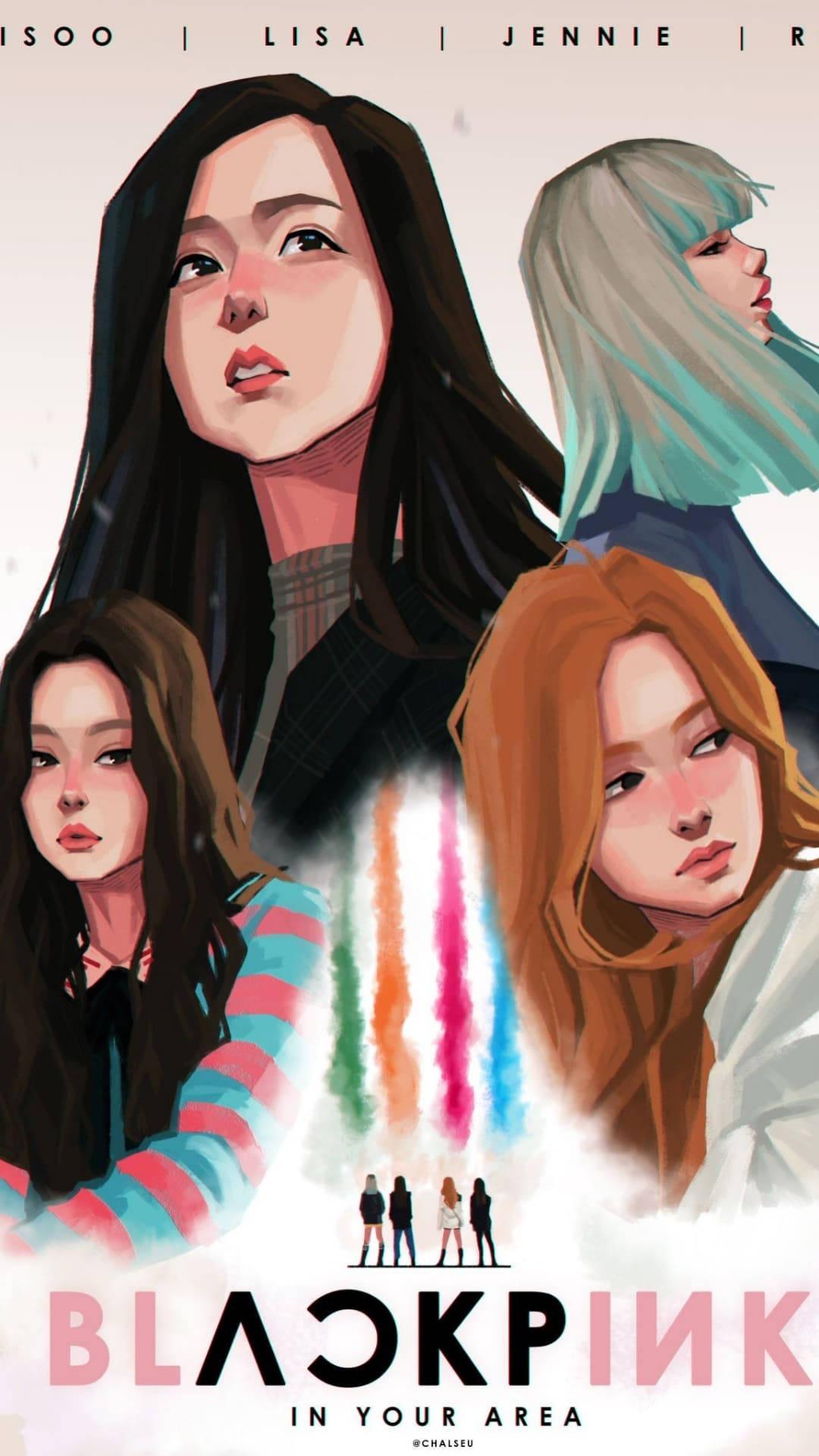 Blackpink Cute Digital Poster — 1080x1920 wallpaper