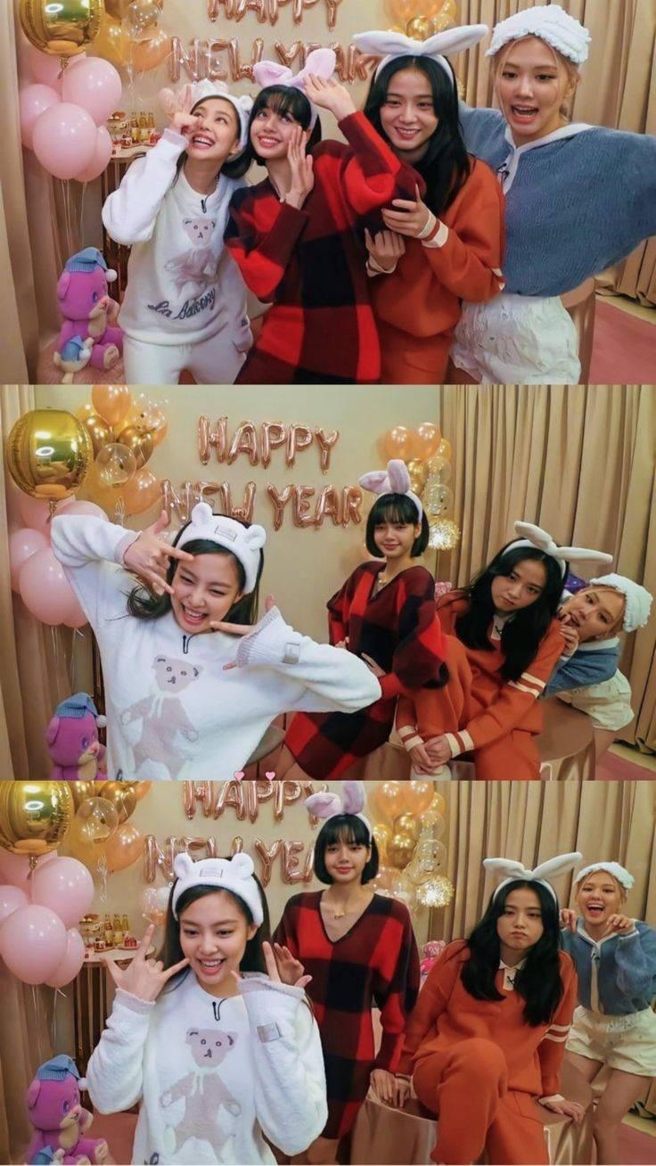 Blackpink Cute VLIVE New Years Celebration — 736x1308 wallpaper