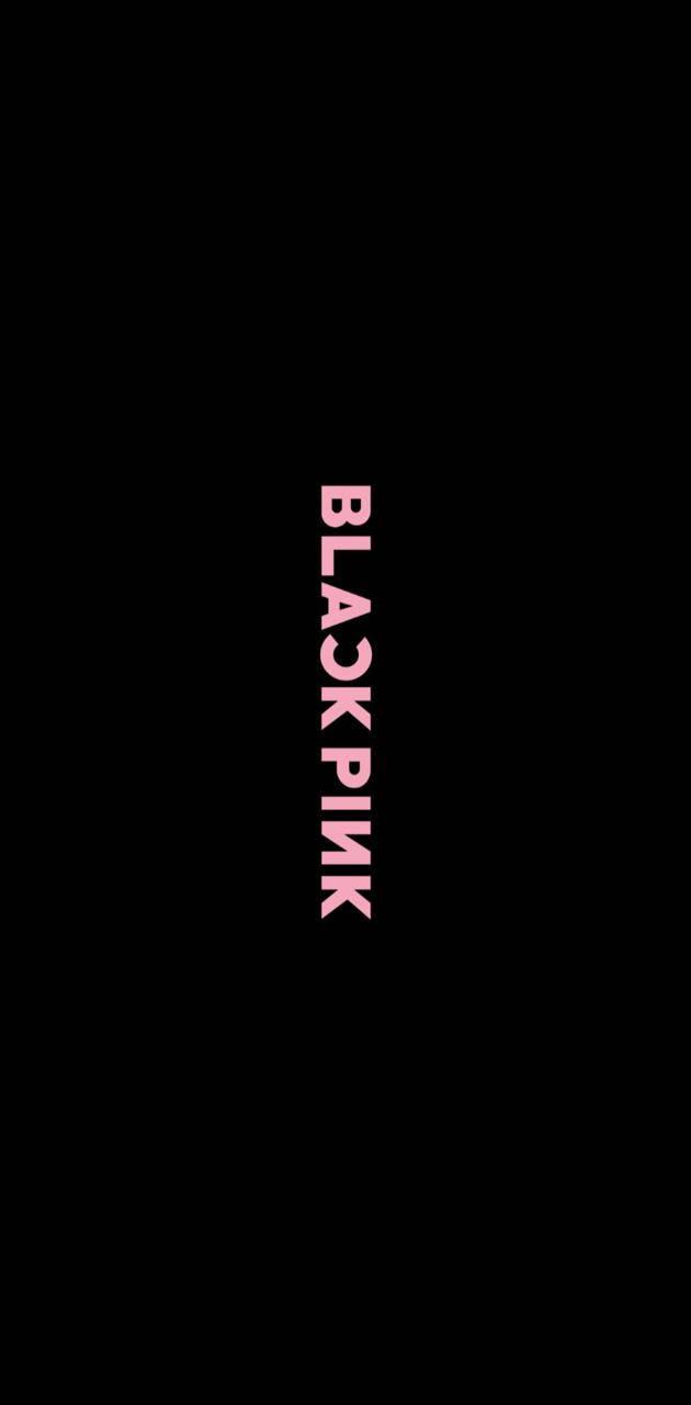 Blackpink Logo In Vertical Minimalist — 630x1280 wallpaper