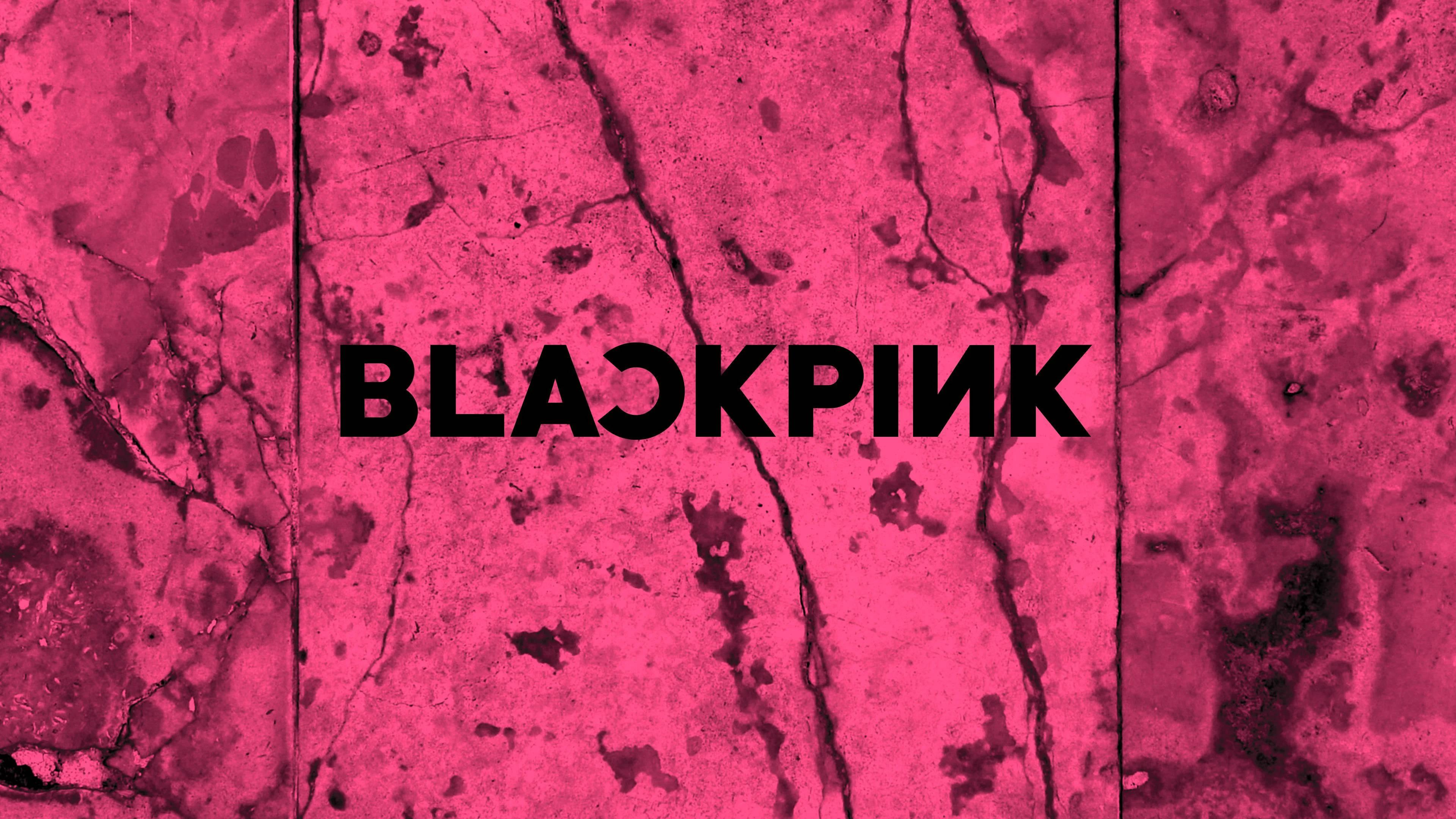 Blackpink Logo On Cool Pink Wall — 3840x2160 wallpaper