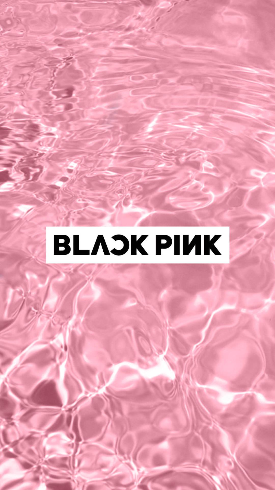 Blackpink Logo On Pink Water — 1080x1920 wallpaper