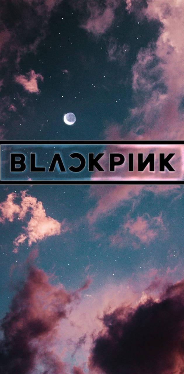 Blackpink Logo Over Blue Sky — 630x1280 wallpaper