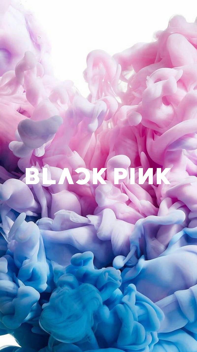 Blackpink Logo Pastel Smoke Art — 800x1424 wallpaper