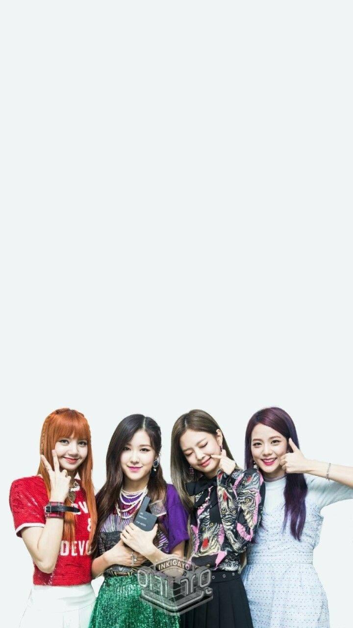 Blackpink Members White Negative Space — 720x1280 wallpaper