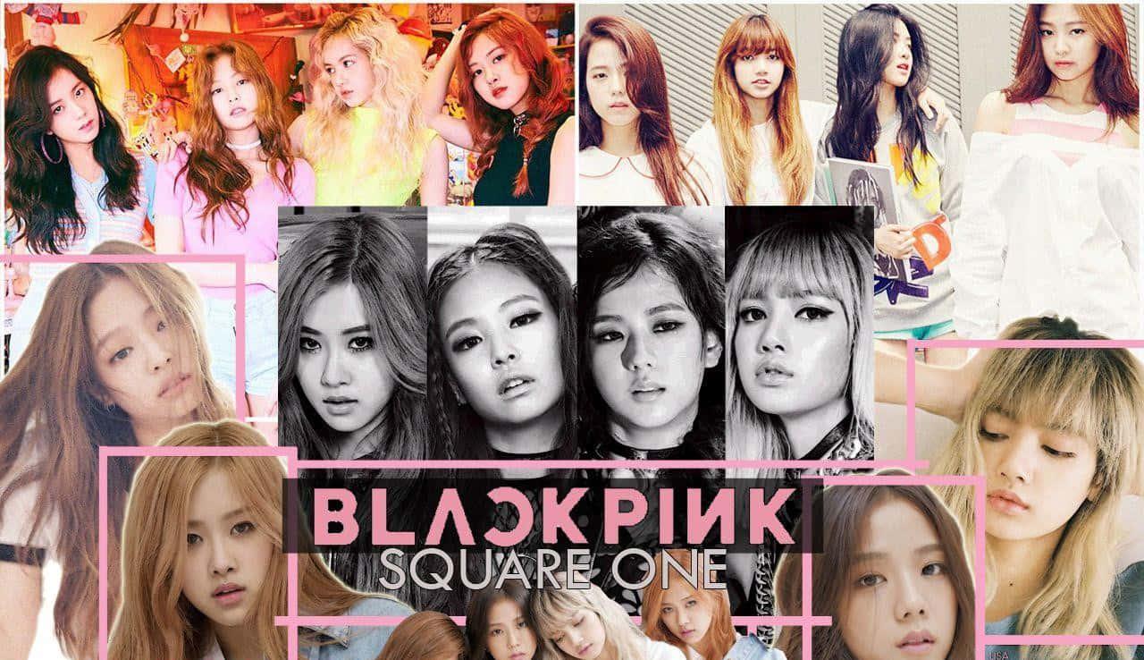blackpink square one - a collage of girls — 1280x738 wallpaper