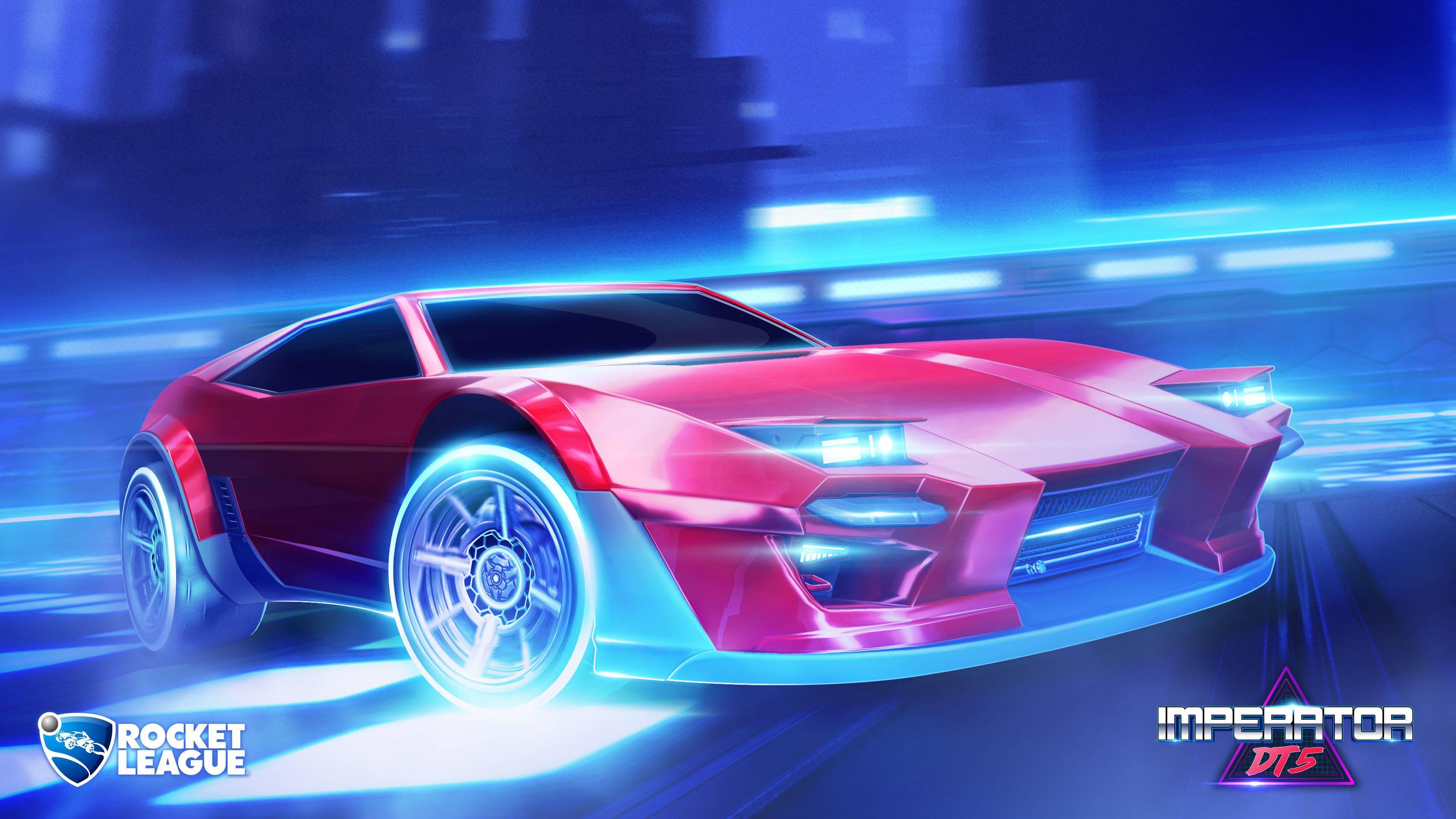 Blast Off in Rocket League — 3840x2160 wallpaper