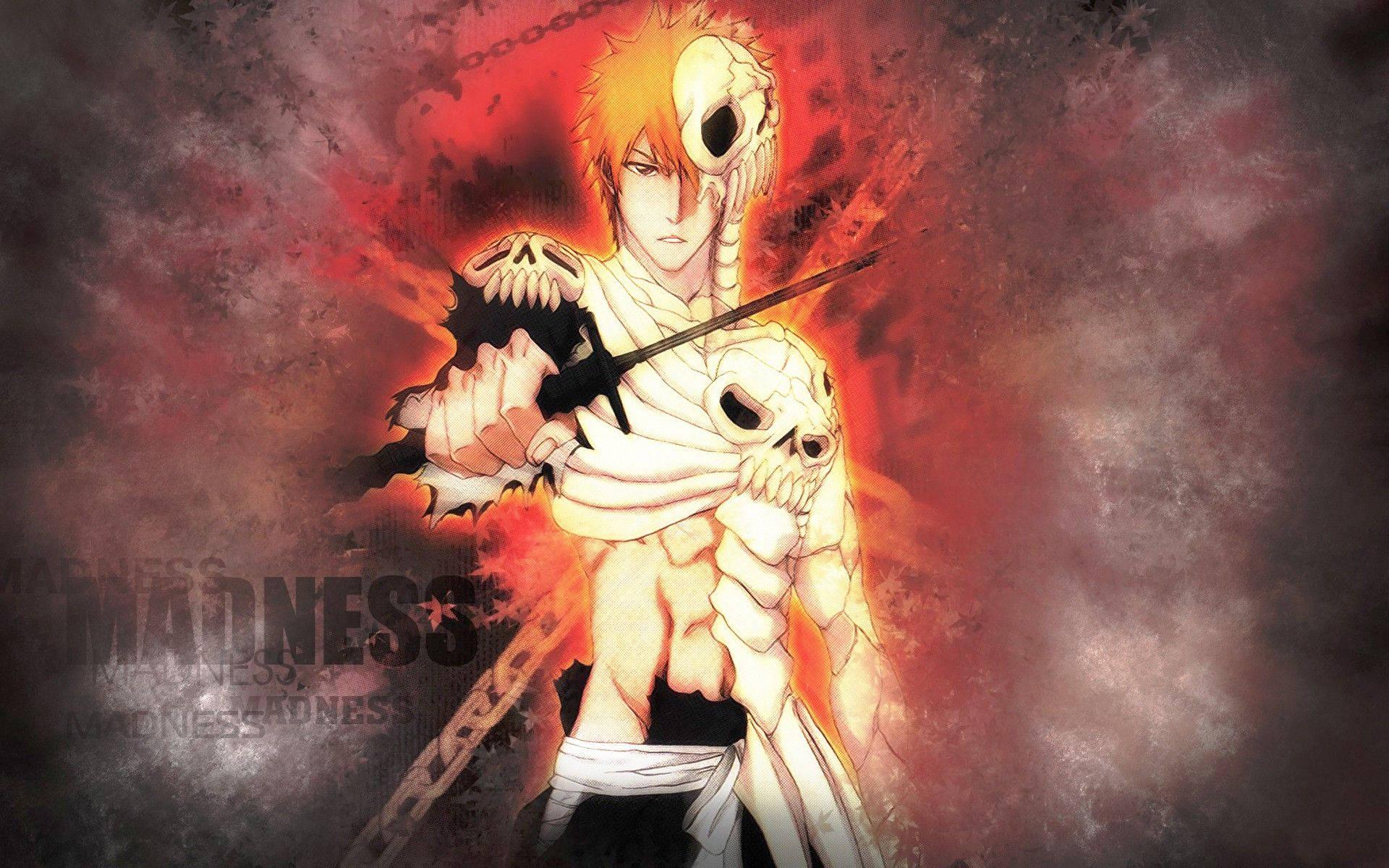 Bleach Ichigo Kurosaki Skull Clad — 1920x1200 wallpaper