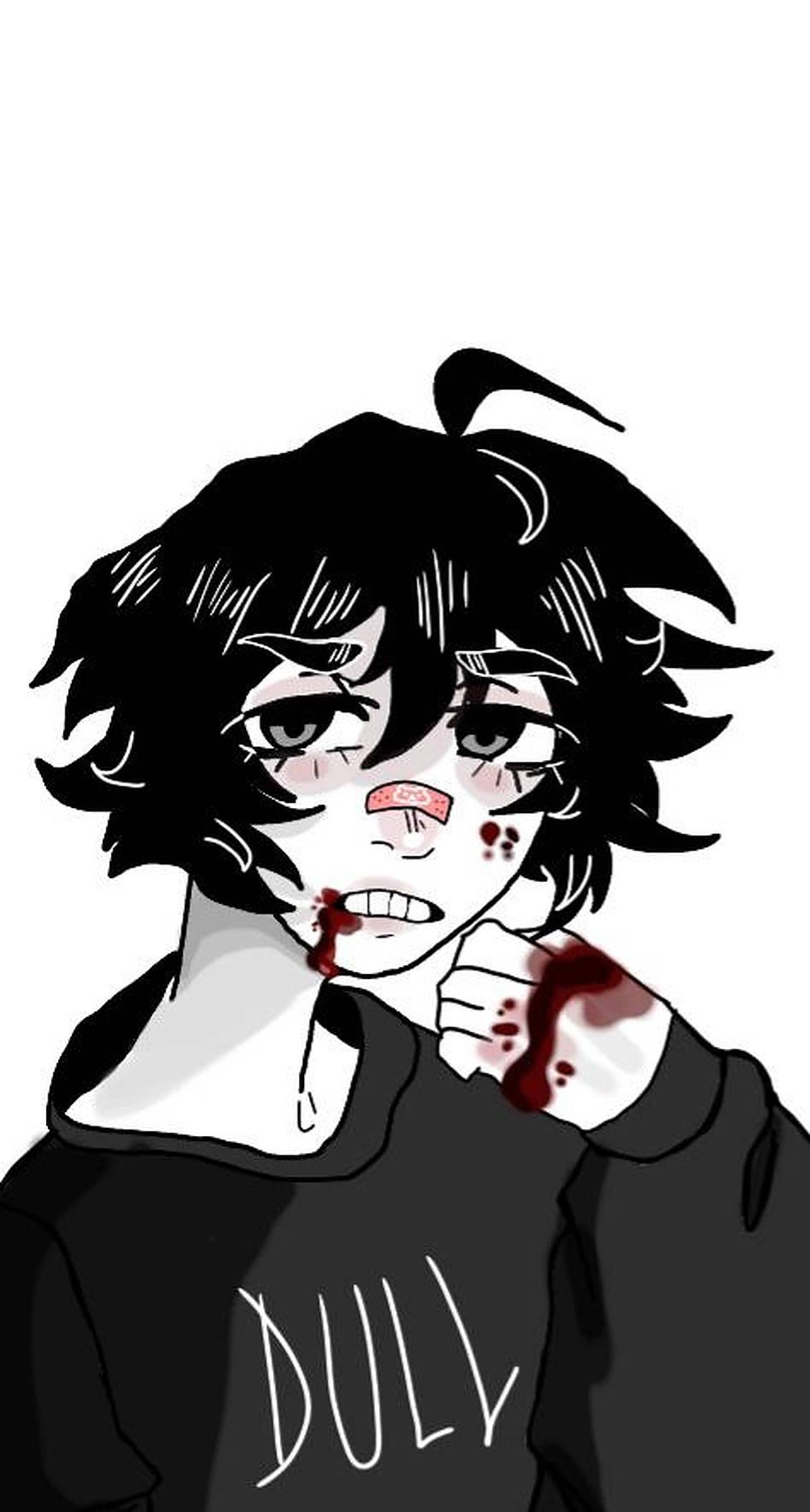 Bleeding Emo Girl PFP — 1133x2115 wallpaper