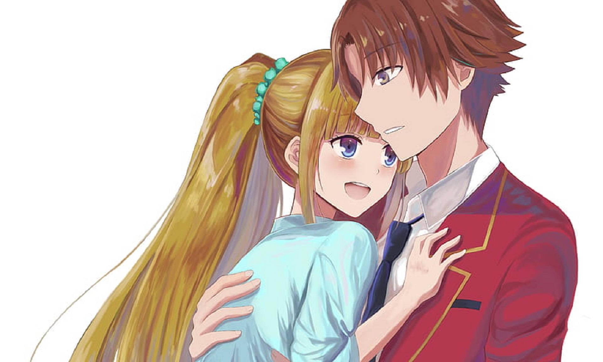 Blonde-Haired Girl And Kiyotaka Ayanokoji — 1920x1152 wallpaper