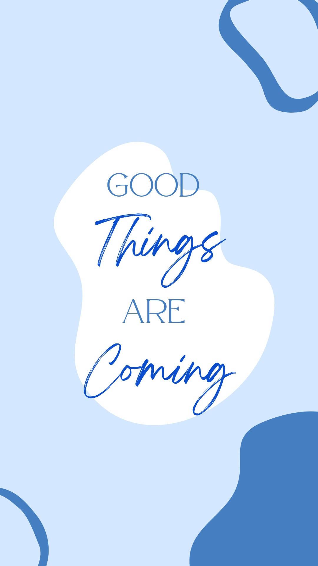 Blue Aesthetic Quote — 1080x1920 wallpaper