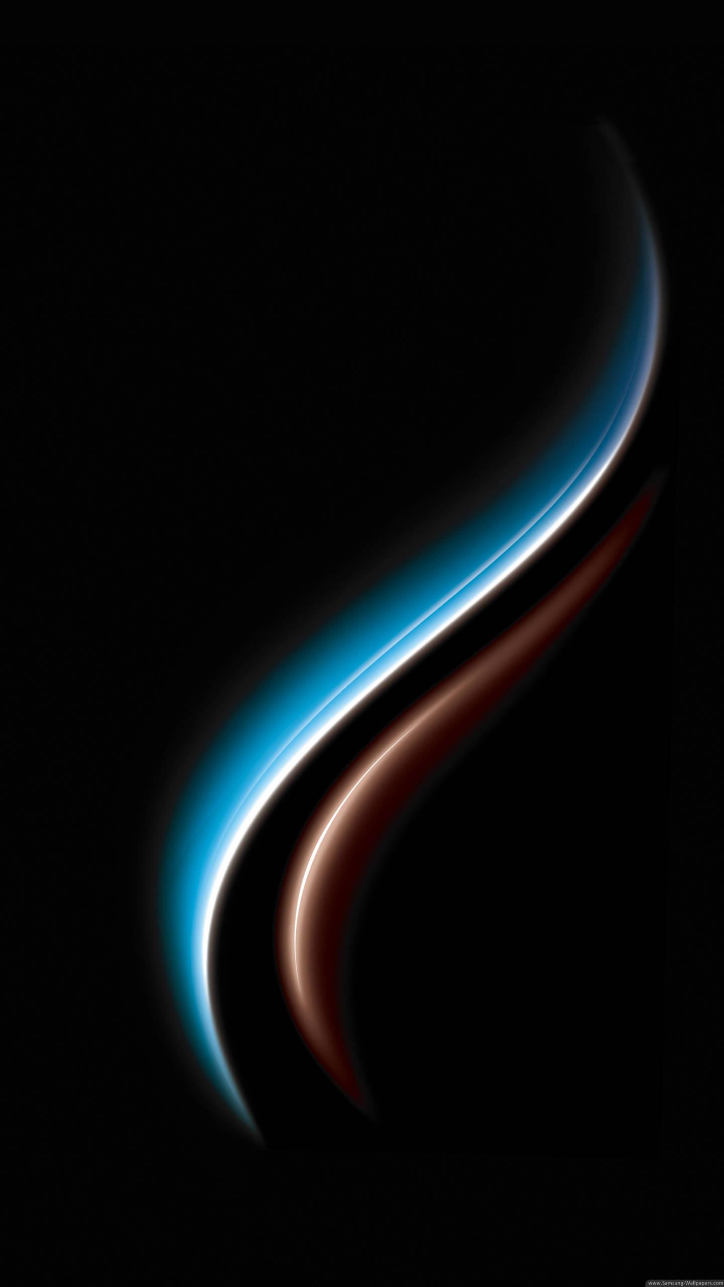 Blue And Brown Wave Samsung — 1440x2560 wallpaper