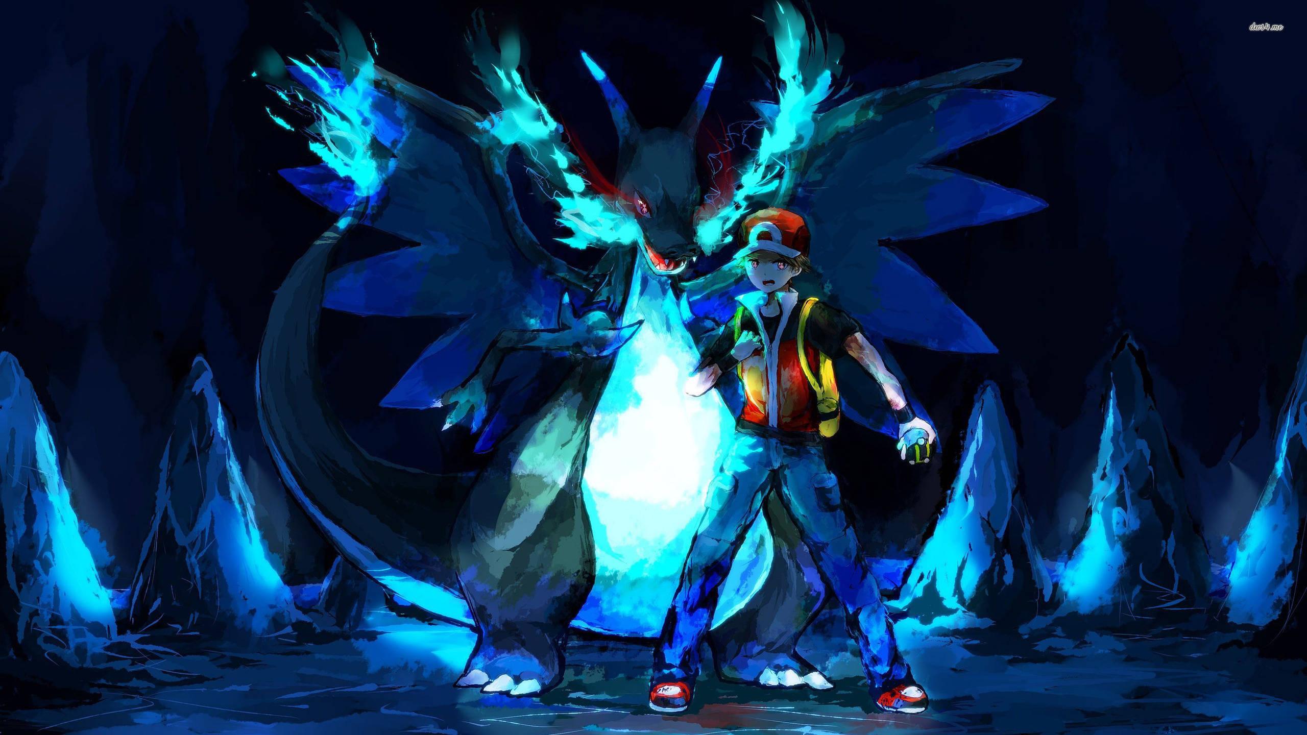 Blue Charizard Cool Pokemon With Ash — 2560x1440 wallpaper