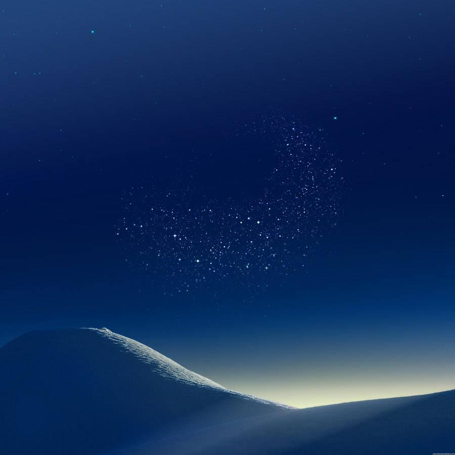 Blue Desert Galaxy Samsung — 900x900 wallpaper