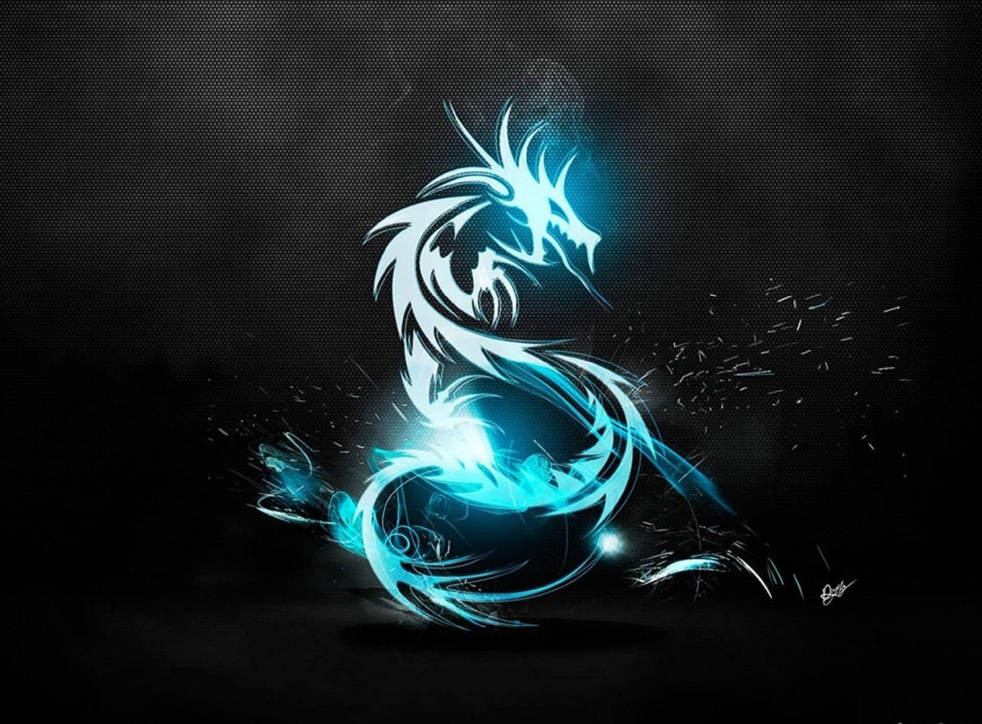 Blue Dragon Letter S — 1920x1415 wallpaper